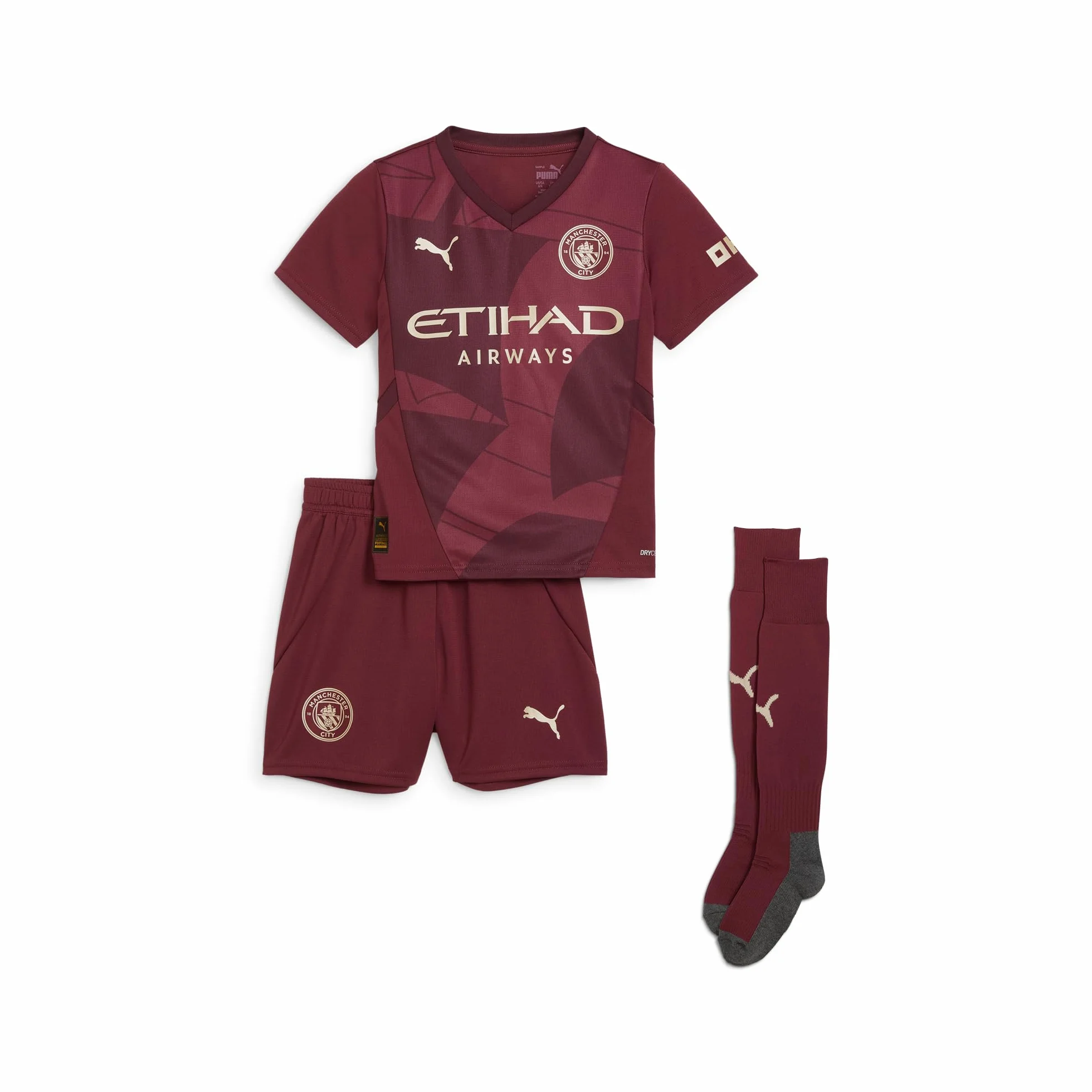 PUMA Manchester City Maillot Third Mini-Tenue 2024/25 Bordeaux