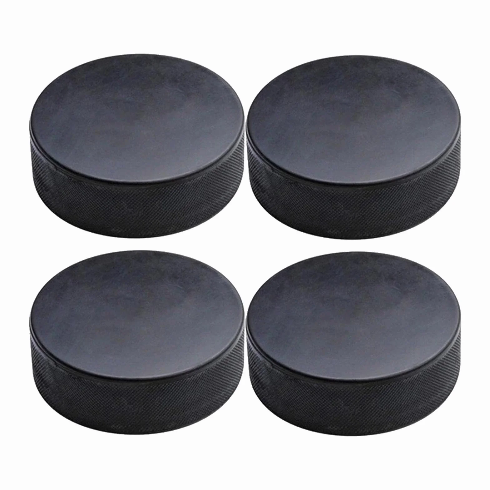Palet de hockey sur glace 7,6 cm 4 pièces sans caoutchouc pour entraînement rouleau et étang