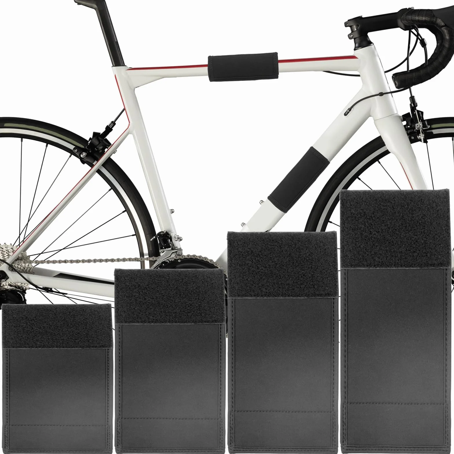 Protection Cadre Velo Carbone Thule Néoprène pour VTT Vélo électrique Route Voyage S M L XL