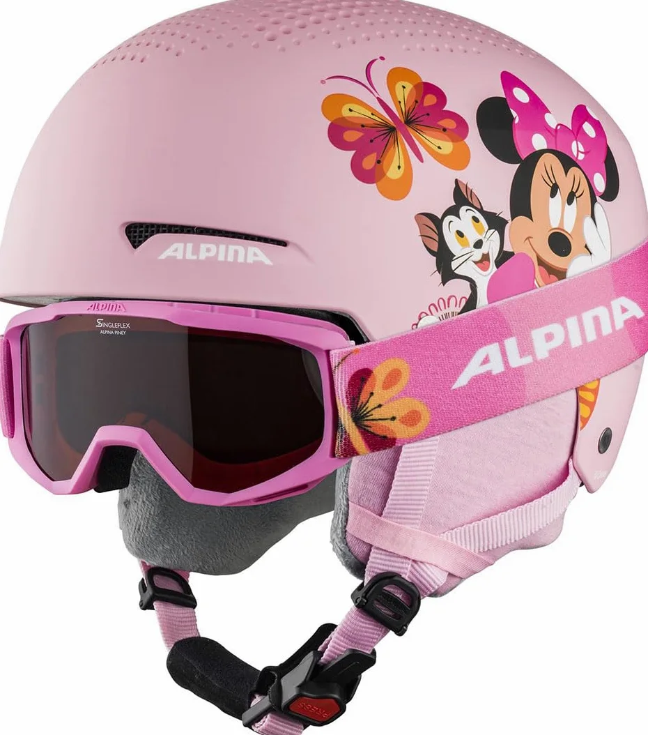 ALPINA Zupo Disney Set Casque de ski Garçon