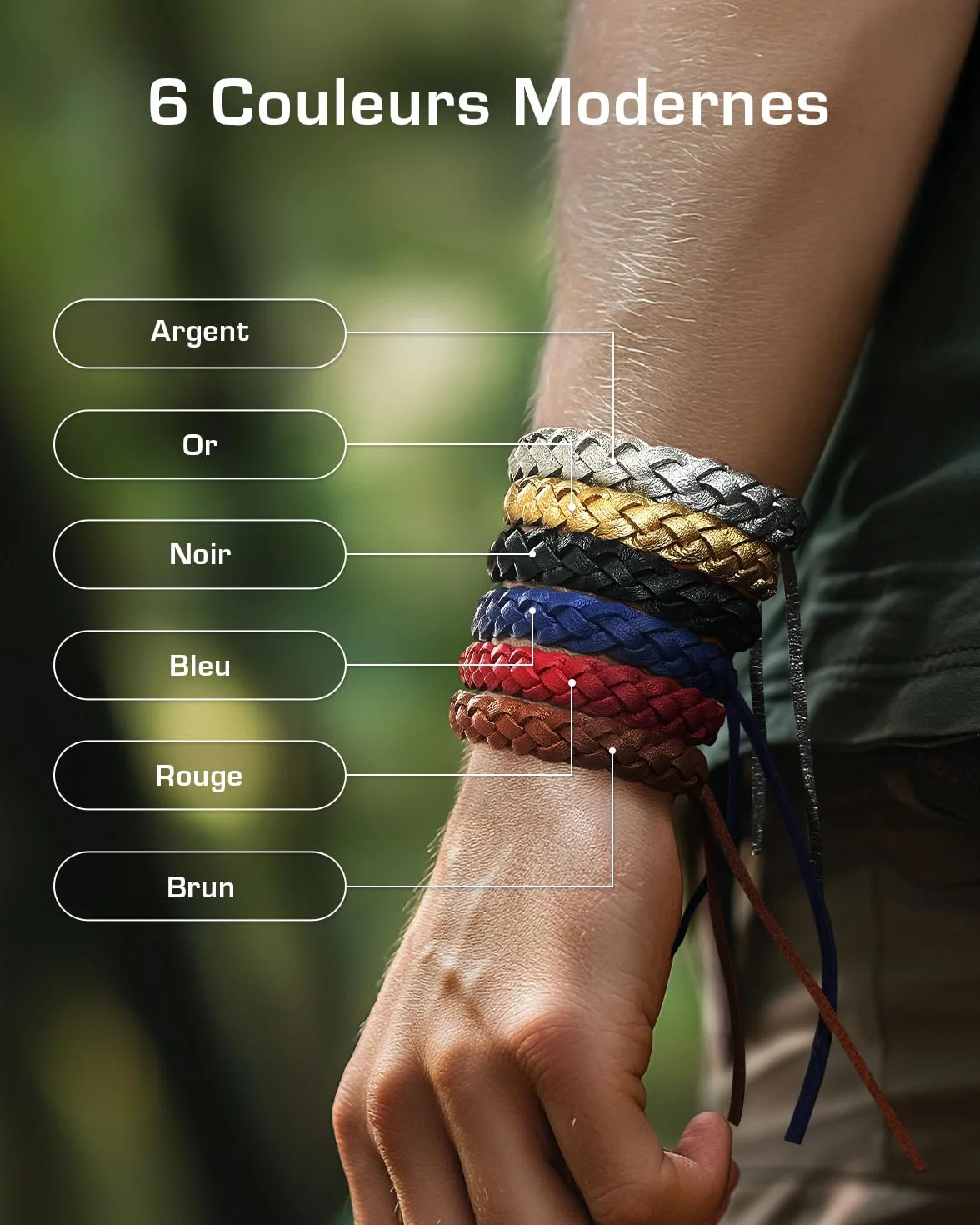 Active Era Bracelet Anti-Moustique en Cuir pour Enfant & Adulte Lot de 12 – Répulsif Naturel 100% Sans DEET, Imperméable