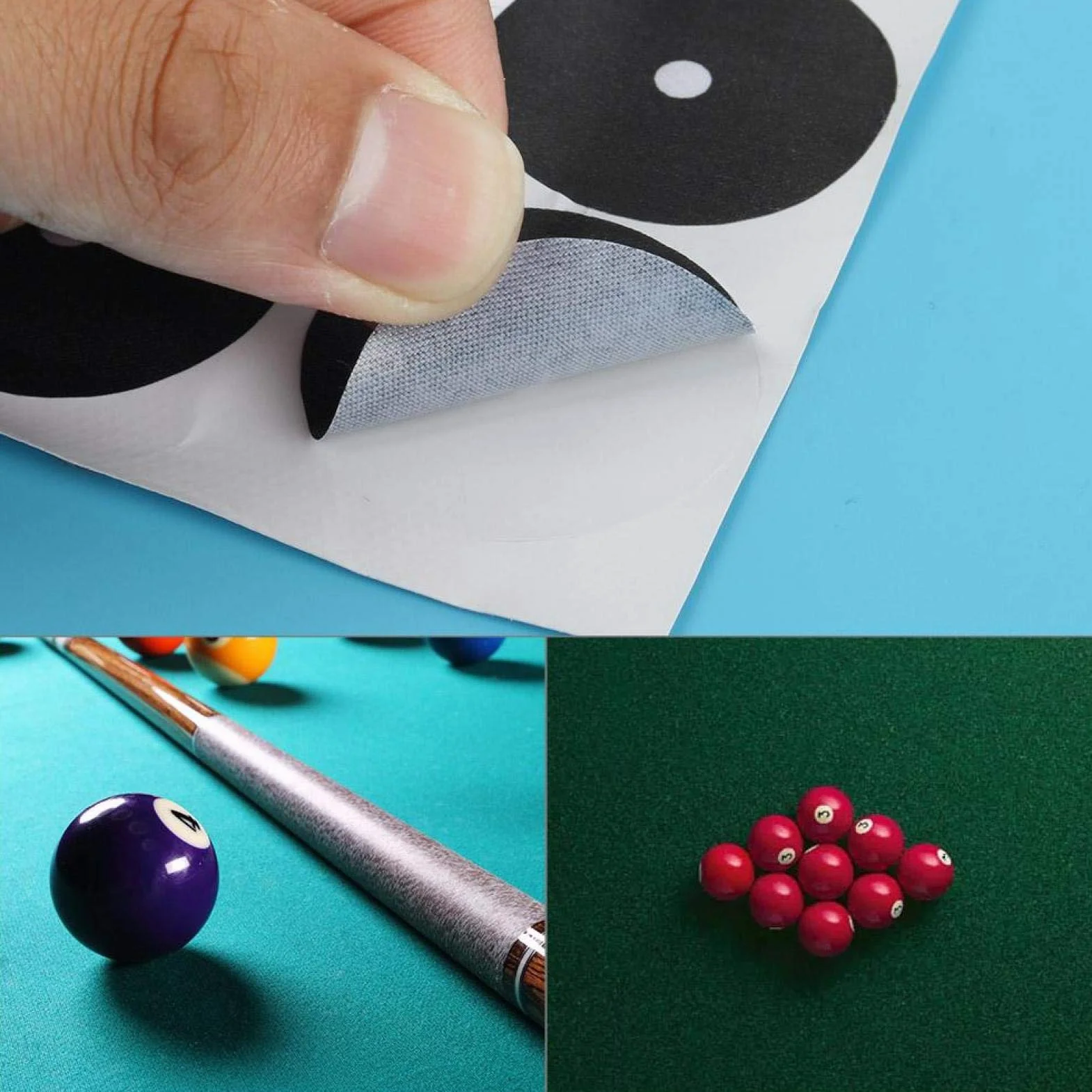 Autocollant de Point de Bille de Table de Billard Accessoires Localisateur