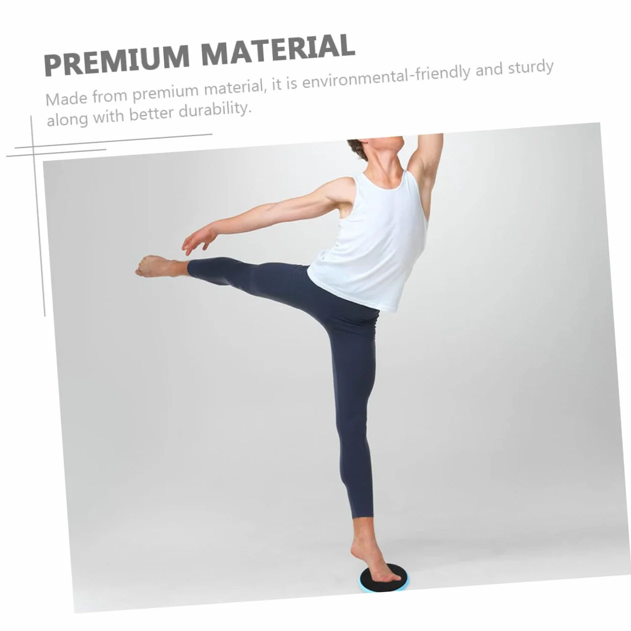 Sosoport Planche Tournante Ballet Bleu Nylon Réduit la Friction Équilibre Yoga