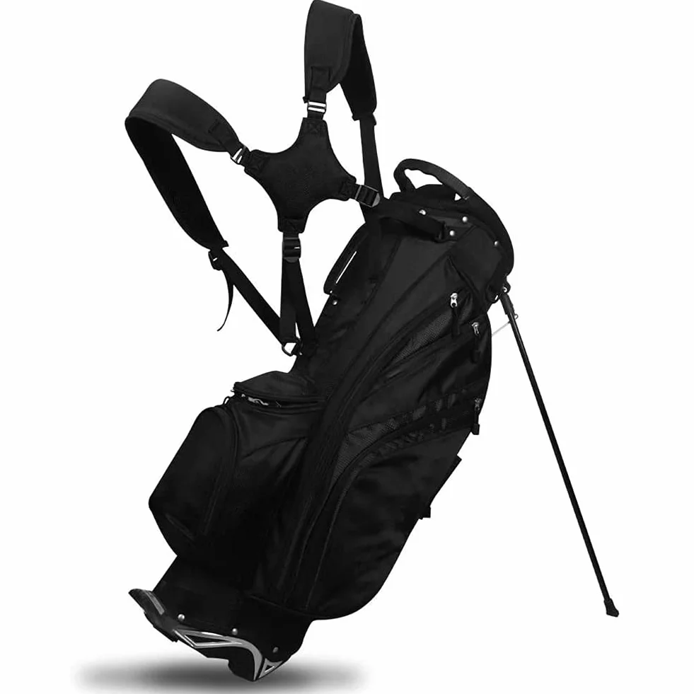 QOTSTEOS Bandoulière rembourrée réglable pour sac de golf, sac à dos, accessoires de sac de golf (noir)