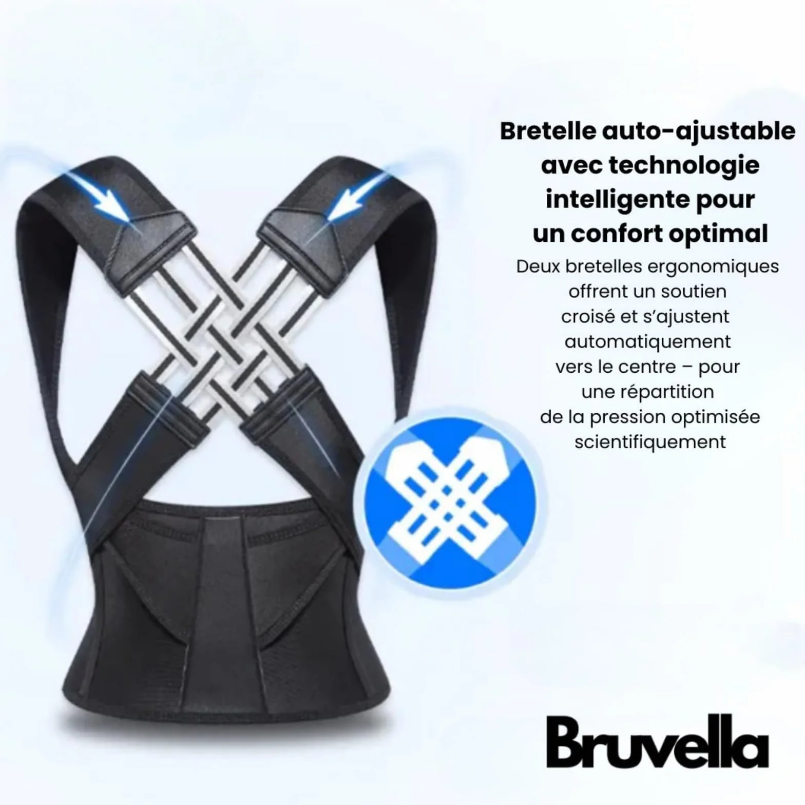 OALYGEI Ceinture Bruvella Dorsale Soulage les douleurs dorsales et améliore la posture,Correcteur de Posture Ajustable (rose, S(55-90KG))