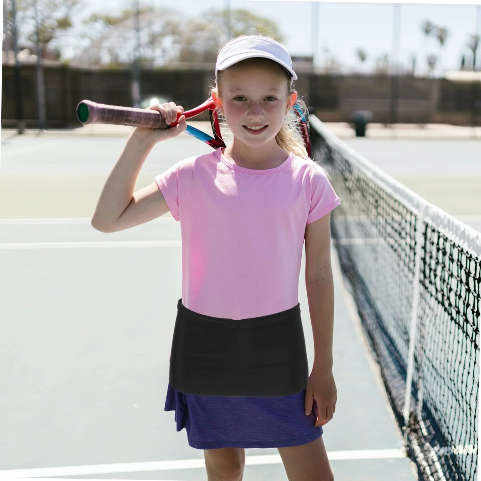 BESPORTBLE Banane de Tennis Balle de Tennis de Tennis pour Poche Sportif Accessoire Tennis Accessoires Tennis de balles de Golf Organisateur de balles de Golf Spandex Black