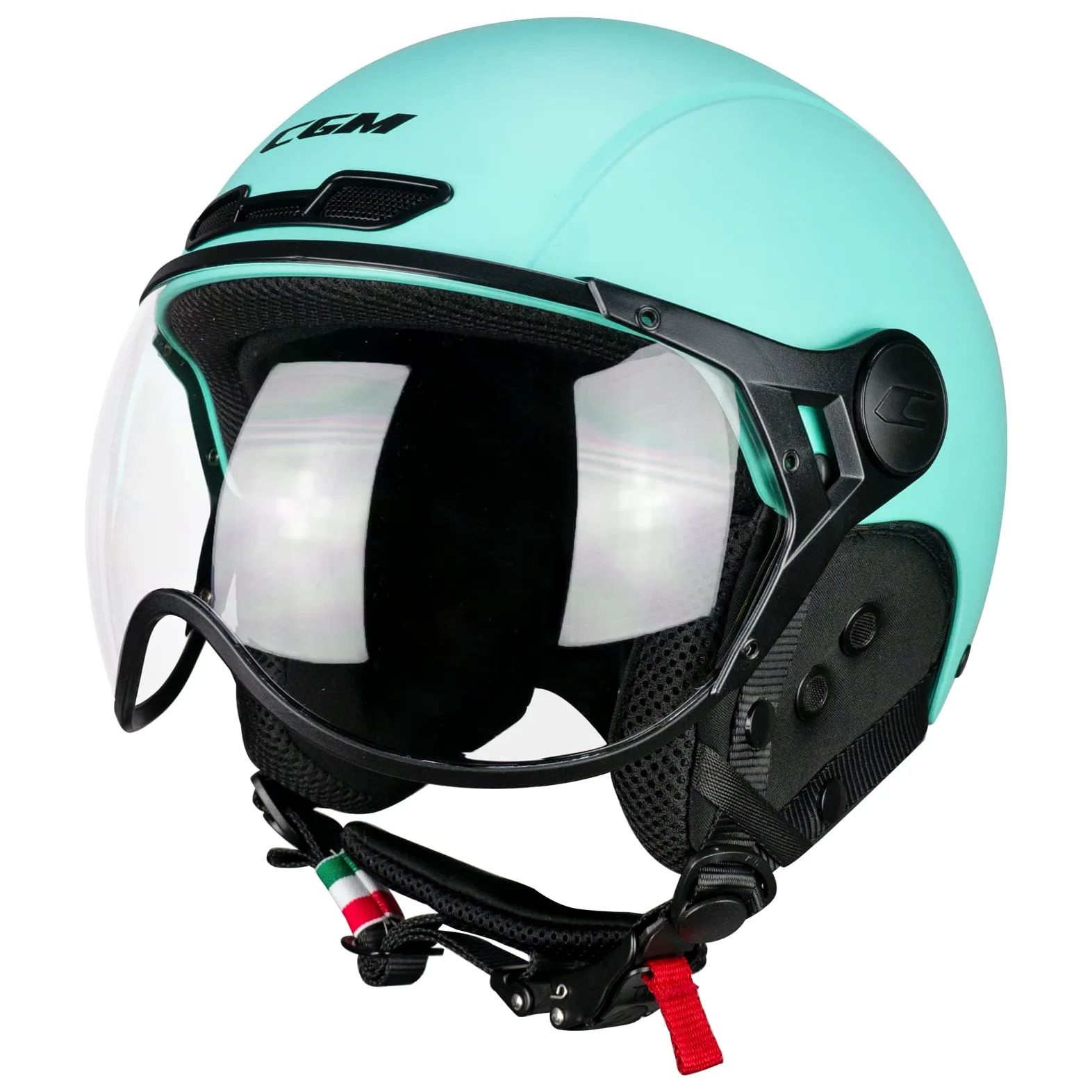 CGM EBI Casque de Ski Unisexe pour Adulte, Bleu Mat, S (55-56cm)