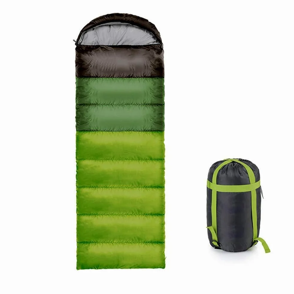 Sac de Couchage de Camping/Sac de Couchage étanche/Réchauffer Trois Saisons Printemps et été/Voyage/Extérieur/Adulte,Green