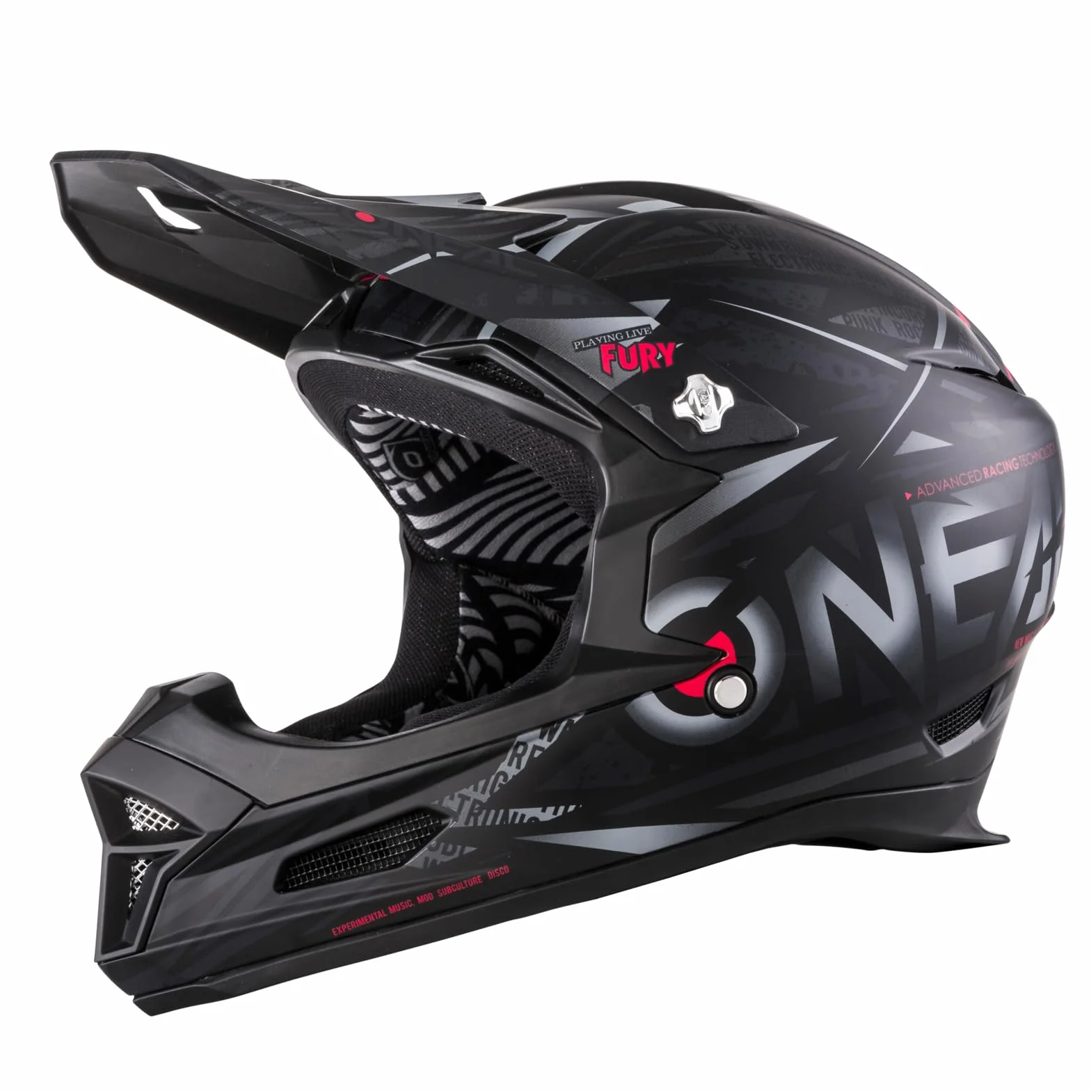 O'NEAL Casque Fury SYNTHY VTT Downhill Noir Adulte EN1078