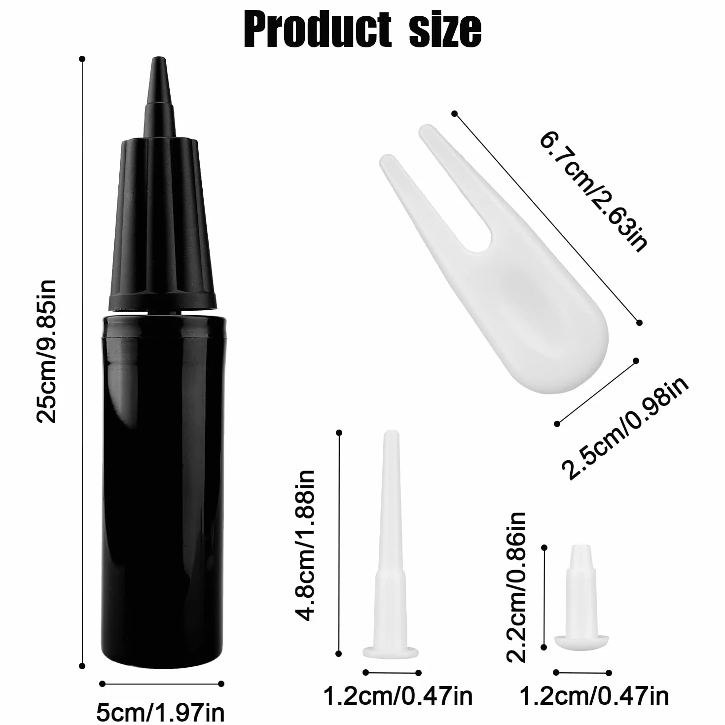 LUTER Kit de Pompe à Ballon Fitness, Pompe Manuelle avec Extracteur de Bouchon et Bouchons (12 Pièces)