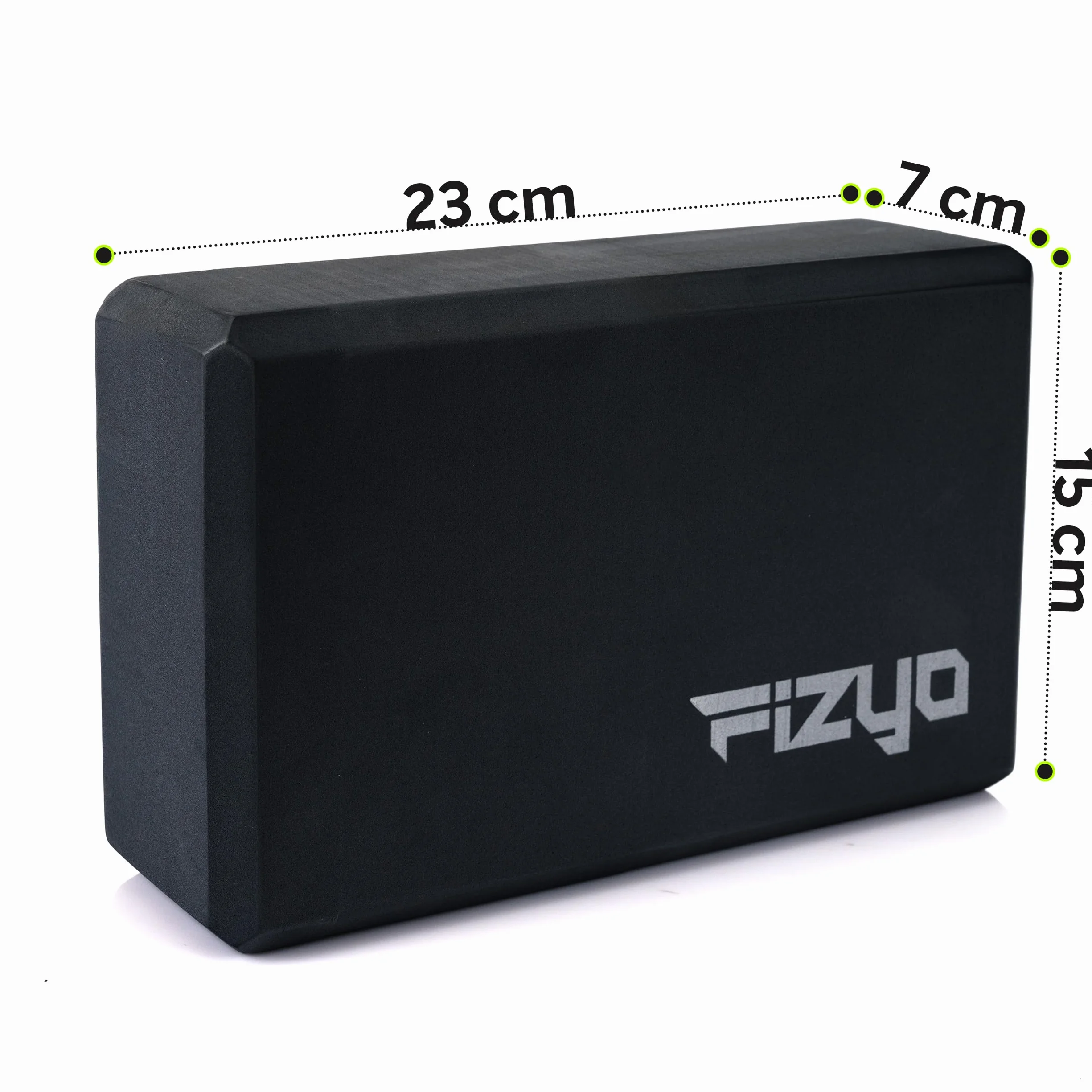 Bloc de yoga antidérapant en mousse EVA pour fitness Pilates 23x7x15 cm