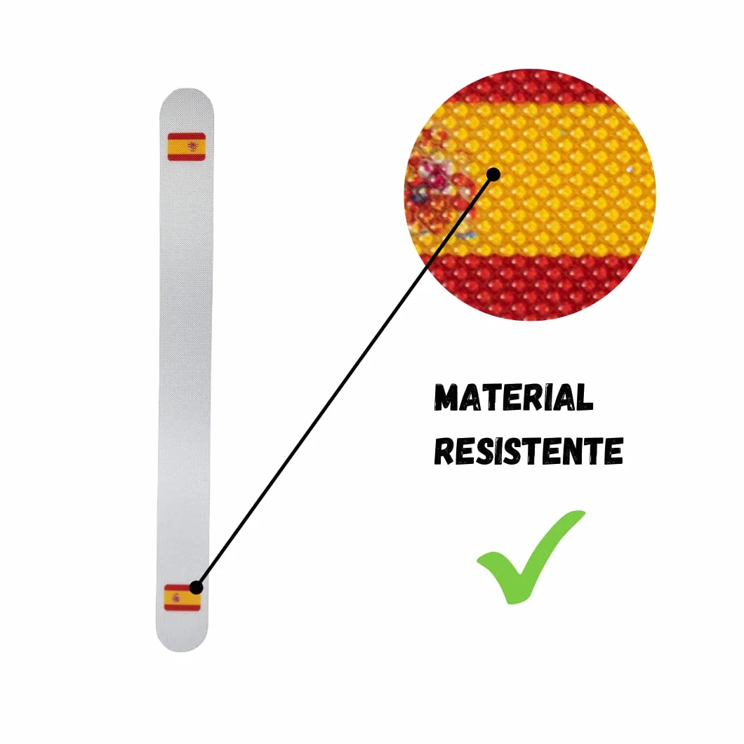Protecteur de raquette de padel transparent Lot de 2 Drapeau espagnol