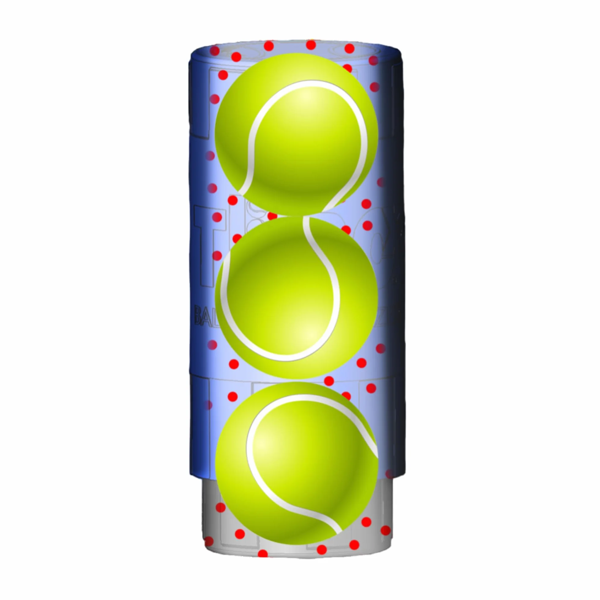 TUBOPLUS X3 Pressurisateur de Balles de Padel et Tennis | Boîte Hermétique | Capacité 3 Balles
