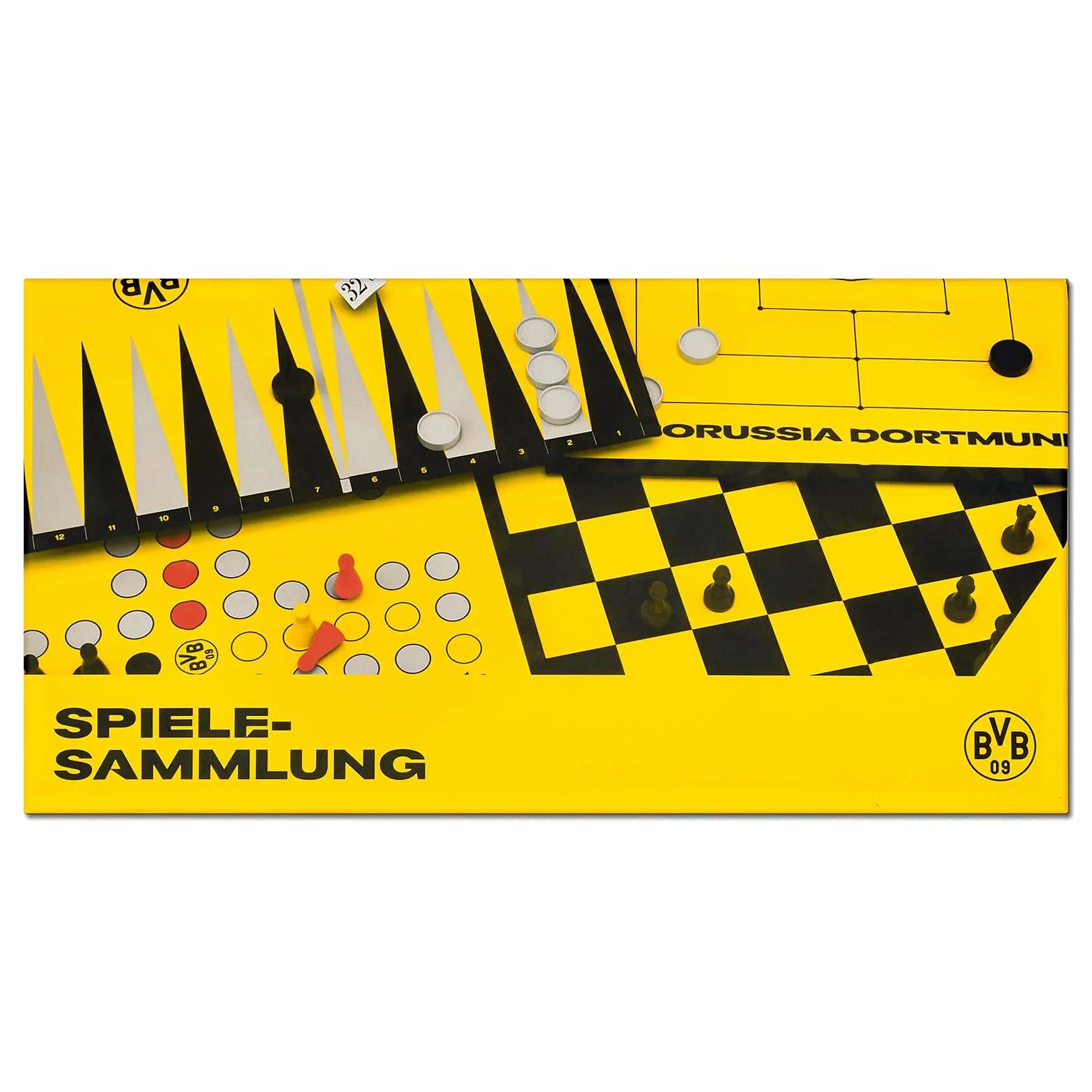 Borussia Dortmund BVB Jeux d'échecs Fan Article Noir Jaune