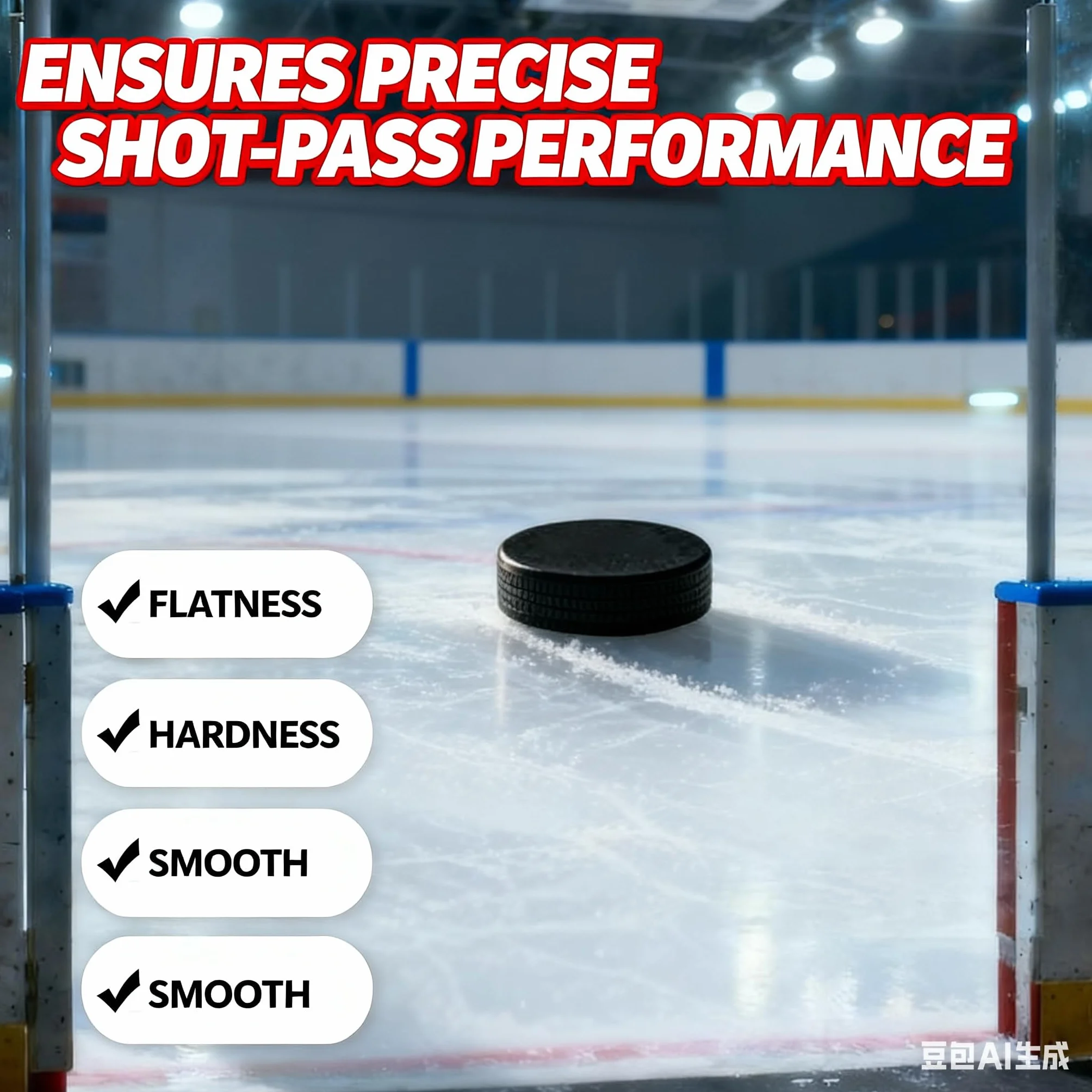 AceFox Lot de 18 palets de hockey sur glace réglementés LNH 170,1 g 7,6 cm x 2,5 cm