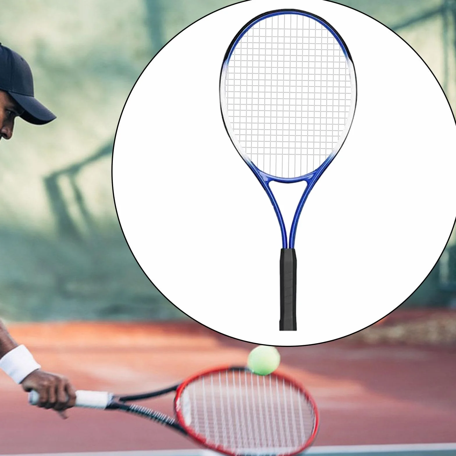 Raquette de Tennis Solo Équipement d'entraînement Prise antidérapante