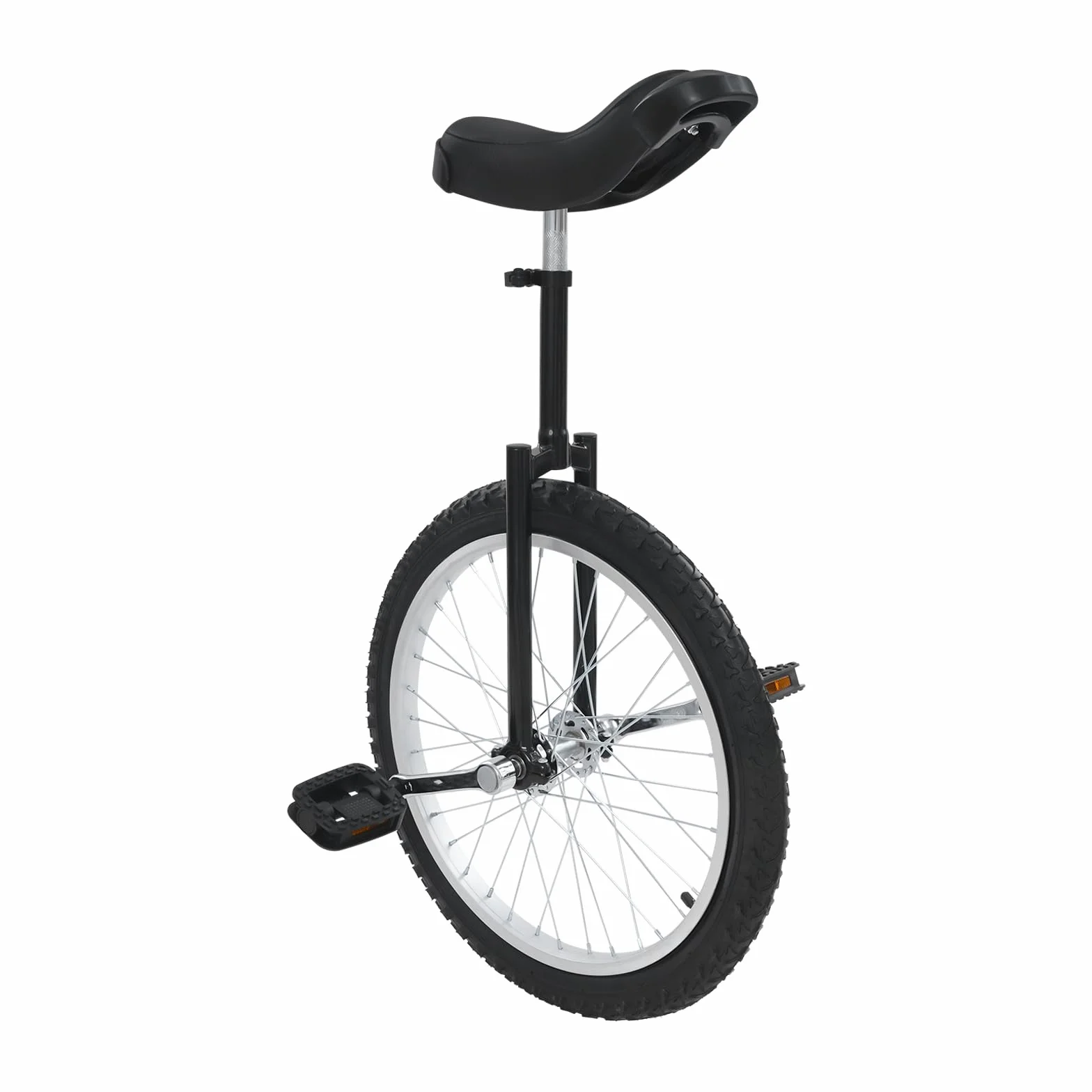 Monocycle 20 pouces avec poignées draisie entraînement d'équilibre 75 kg béquille réglable 78-90 cm