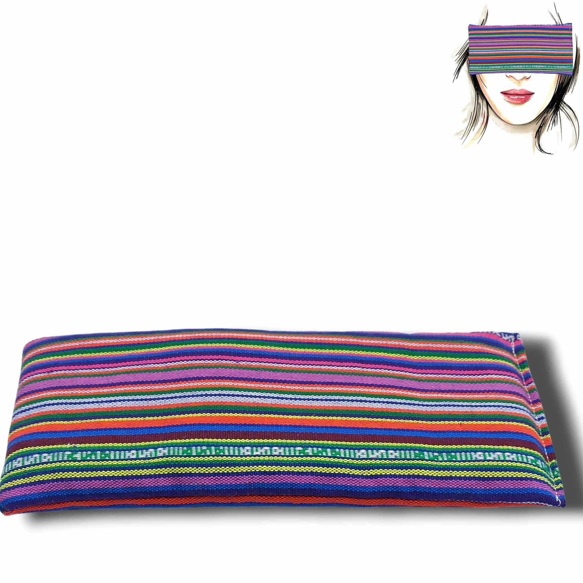 Coussin de Yoga pour les Yeux Granada lilas nouveau Oreiller Graines de Lavande et de riz Méditation Relaxation