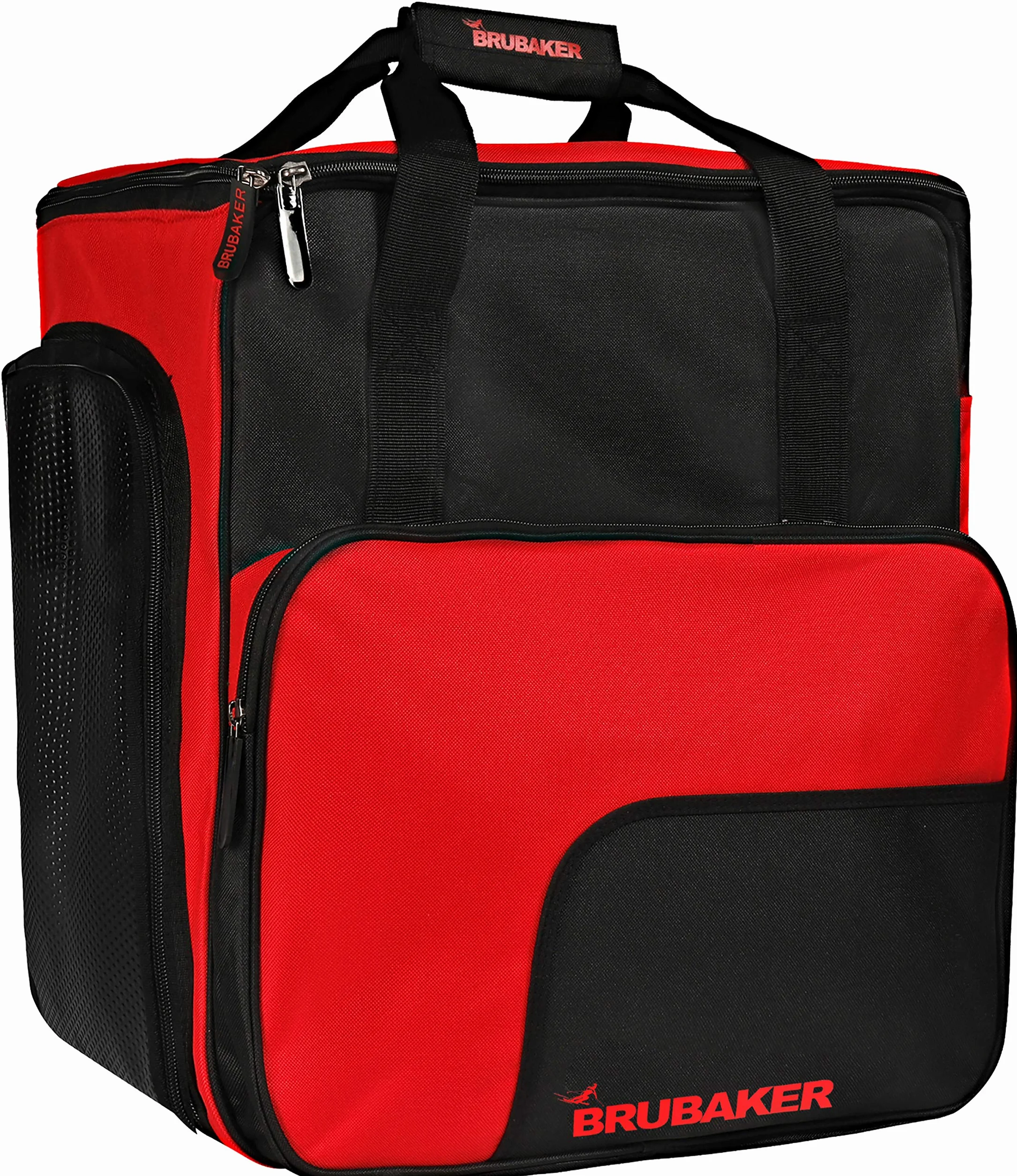 BRUBAKER Sac à Chaussures de Ski Super Function et Housse à Skis Carver Pro 170 cm Noir/Rouge