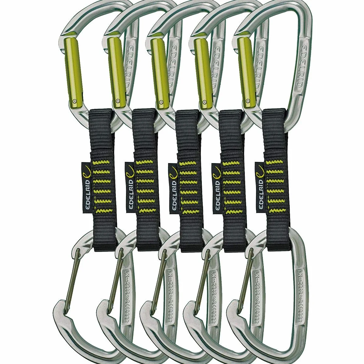 Edelrid Slash Wire Set de Dégaine, Lot de 5 Pièces