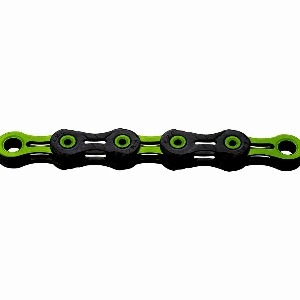 KMC DLC Chaîne 10 Vitesses Noir/Vert 116 maillons