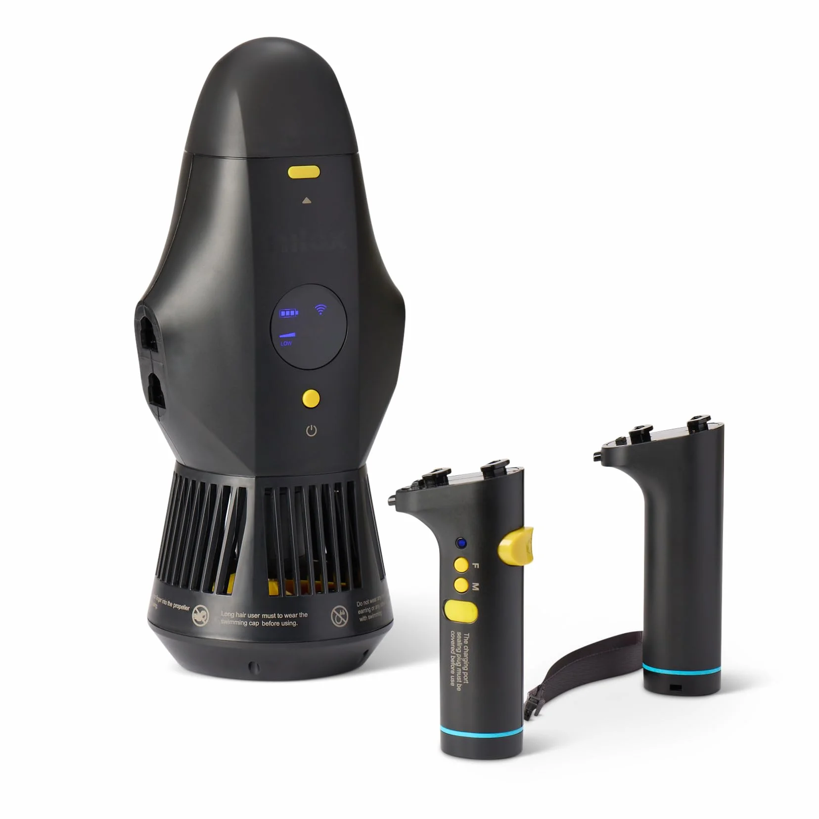 Nilox Waterscooter électrique pour Sup et Plongée 5 m Profondeur 60 Min 2 Vitesses 5 km/H Noir