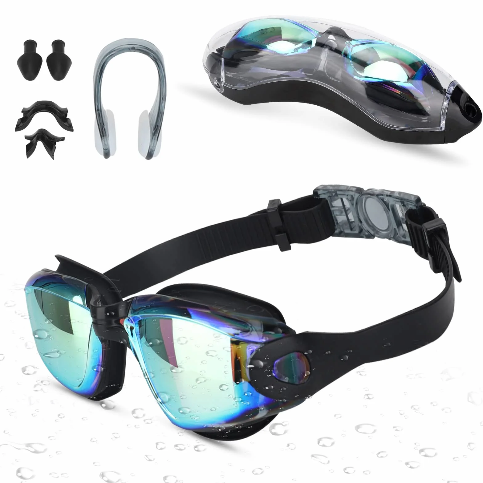 Lunettes de Natation Polarisées Anti-buée Protection UV Hommes Femmes Adultes