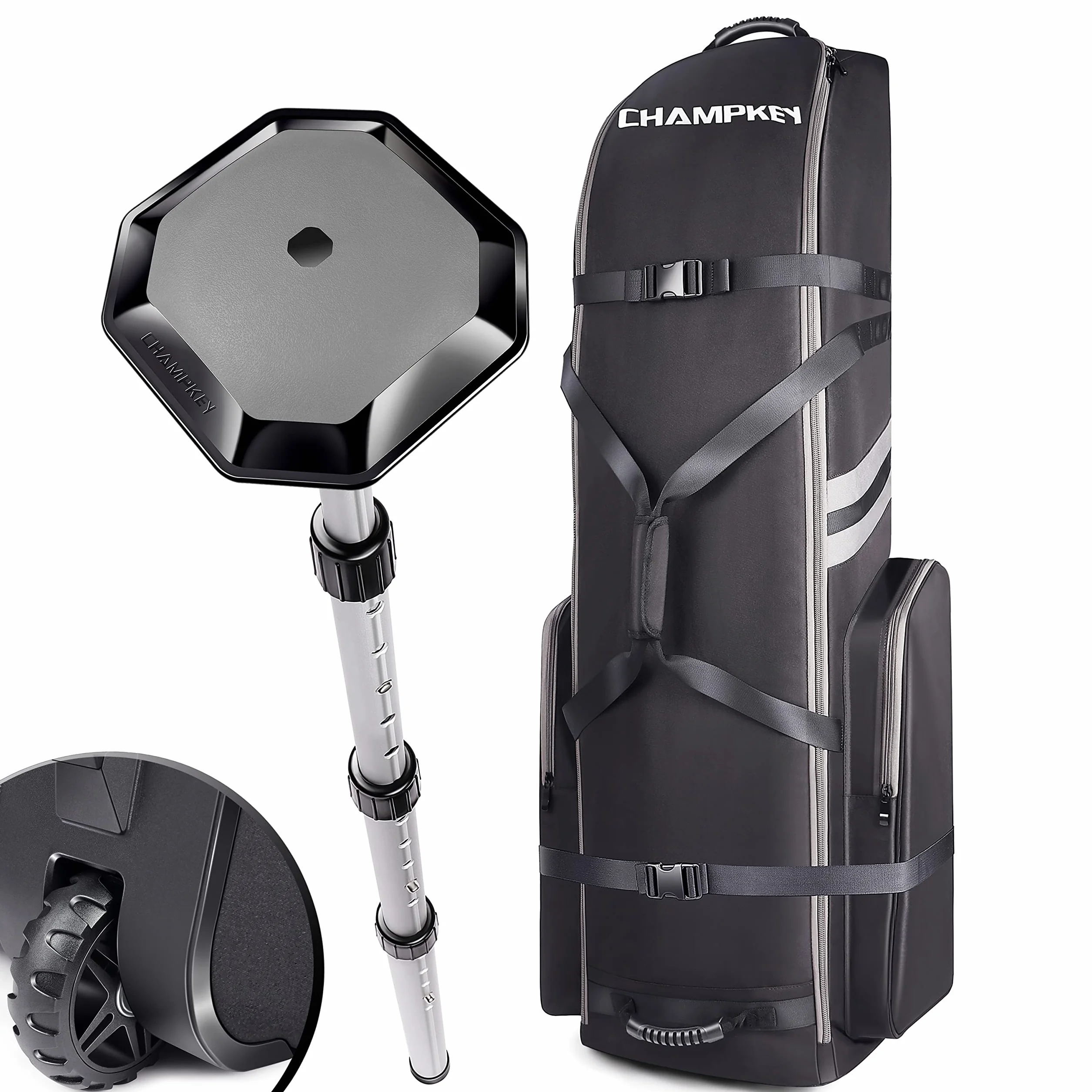 CHAMPKEY Housse de Voyage de Golf rembourré Tissu Oxford 1200D Anti-Impact