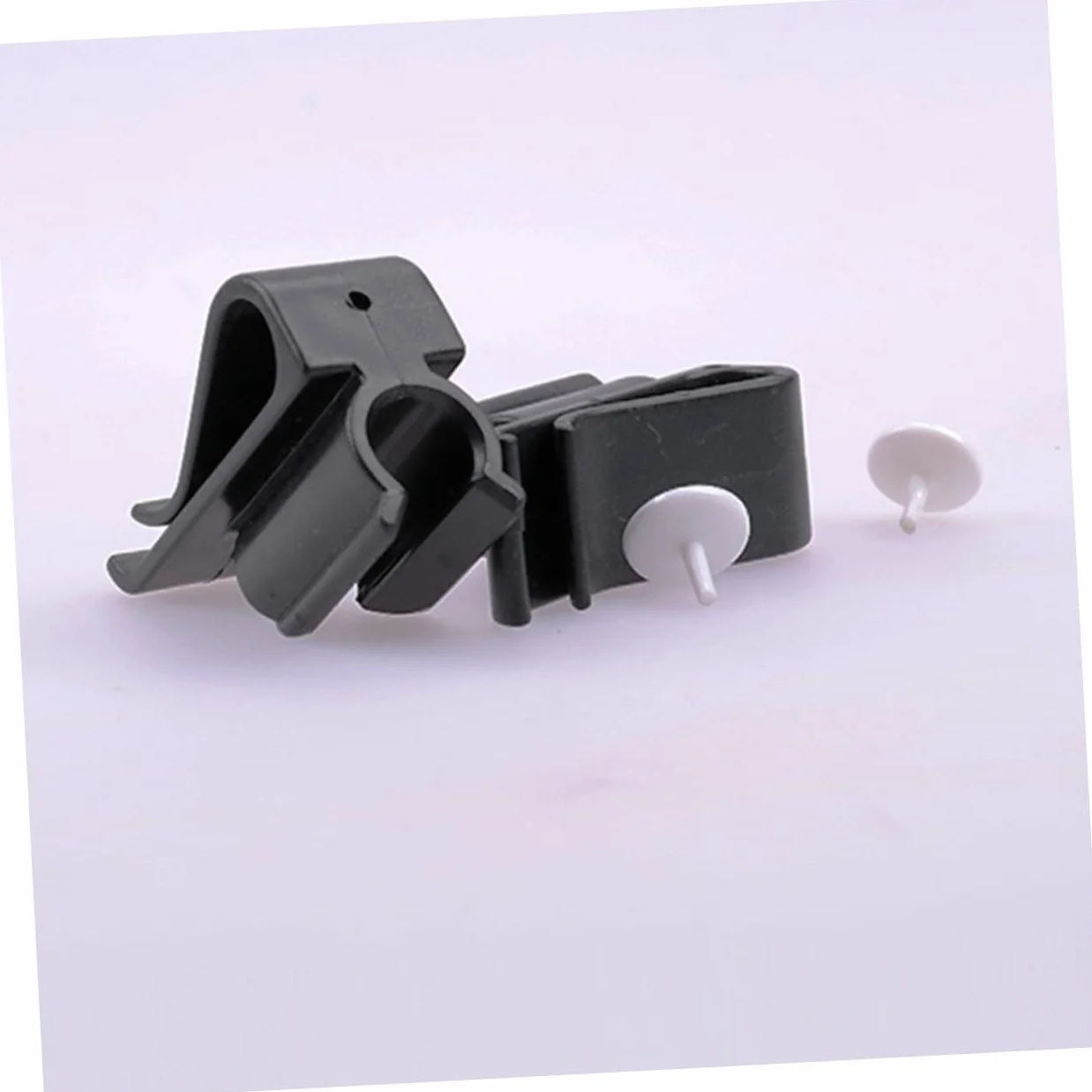 Lot de 2 Clips Support de Putter Noir PP pour Golf, Pince de Club Sécurisée