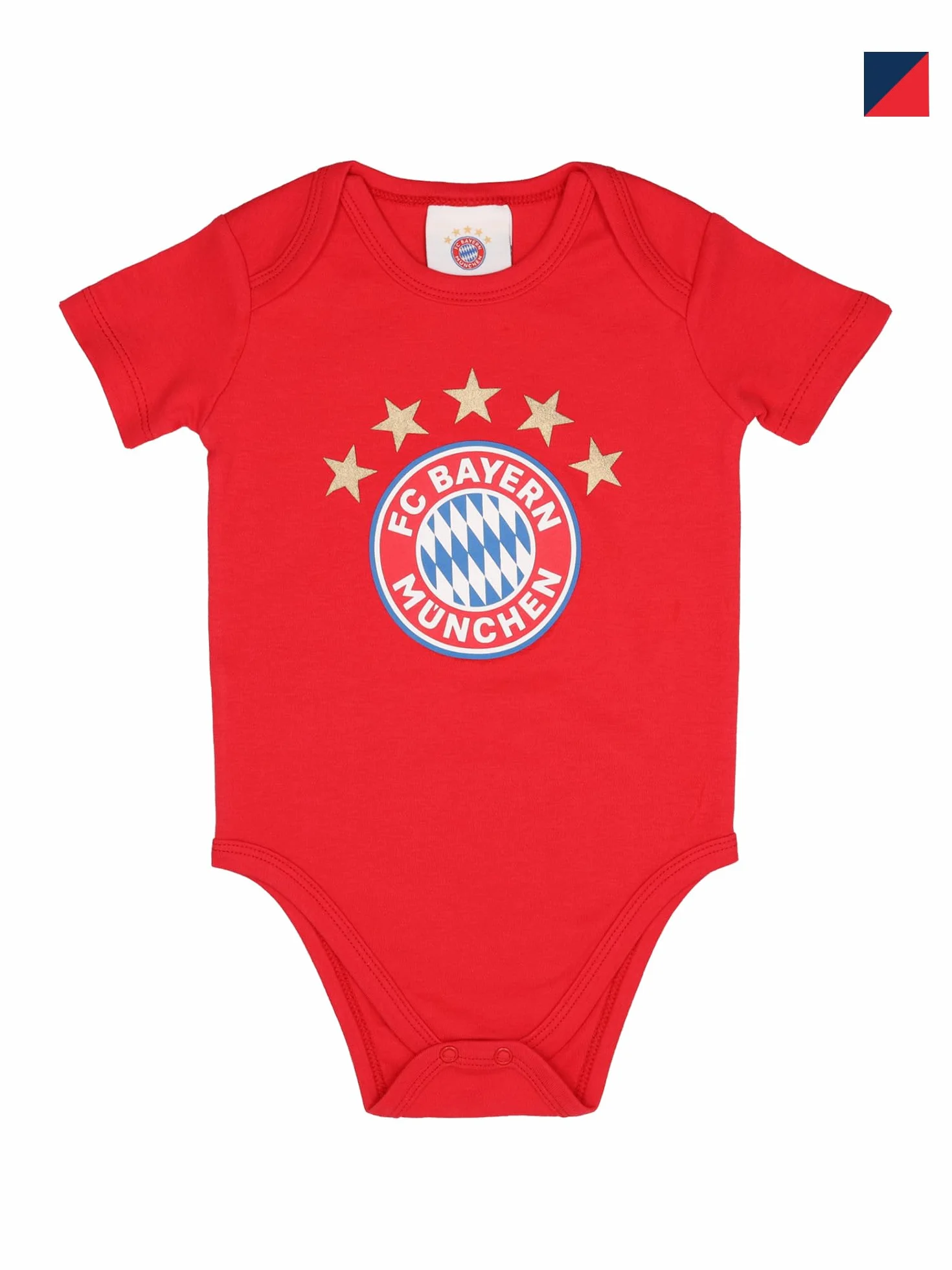 FC Bayern München Body Essential Bébé rouge rouge/bleu marine/rayé