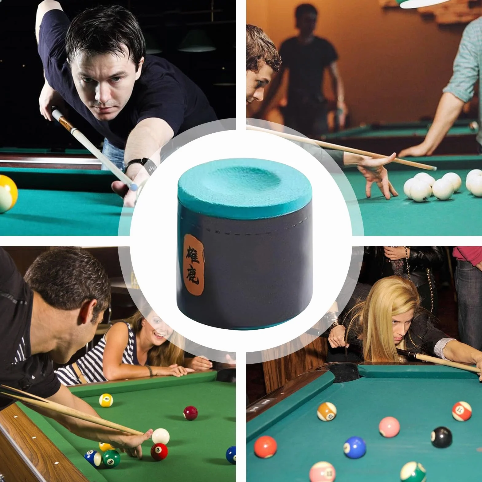 Craie de billard antidérapante pour entraînement, 2 pièces, maison club tournoi