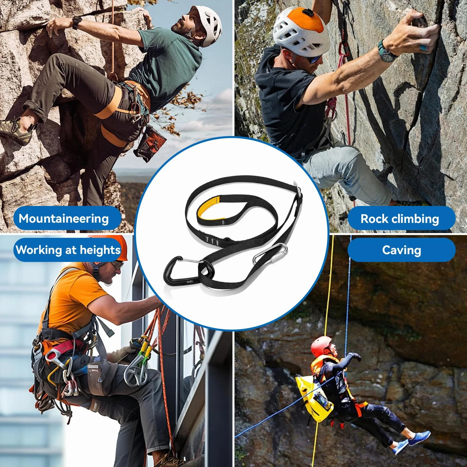 HERCHR Pédale d'ascension 80-133 cm pour l'alpinisme escalade protection technique