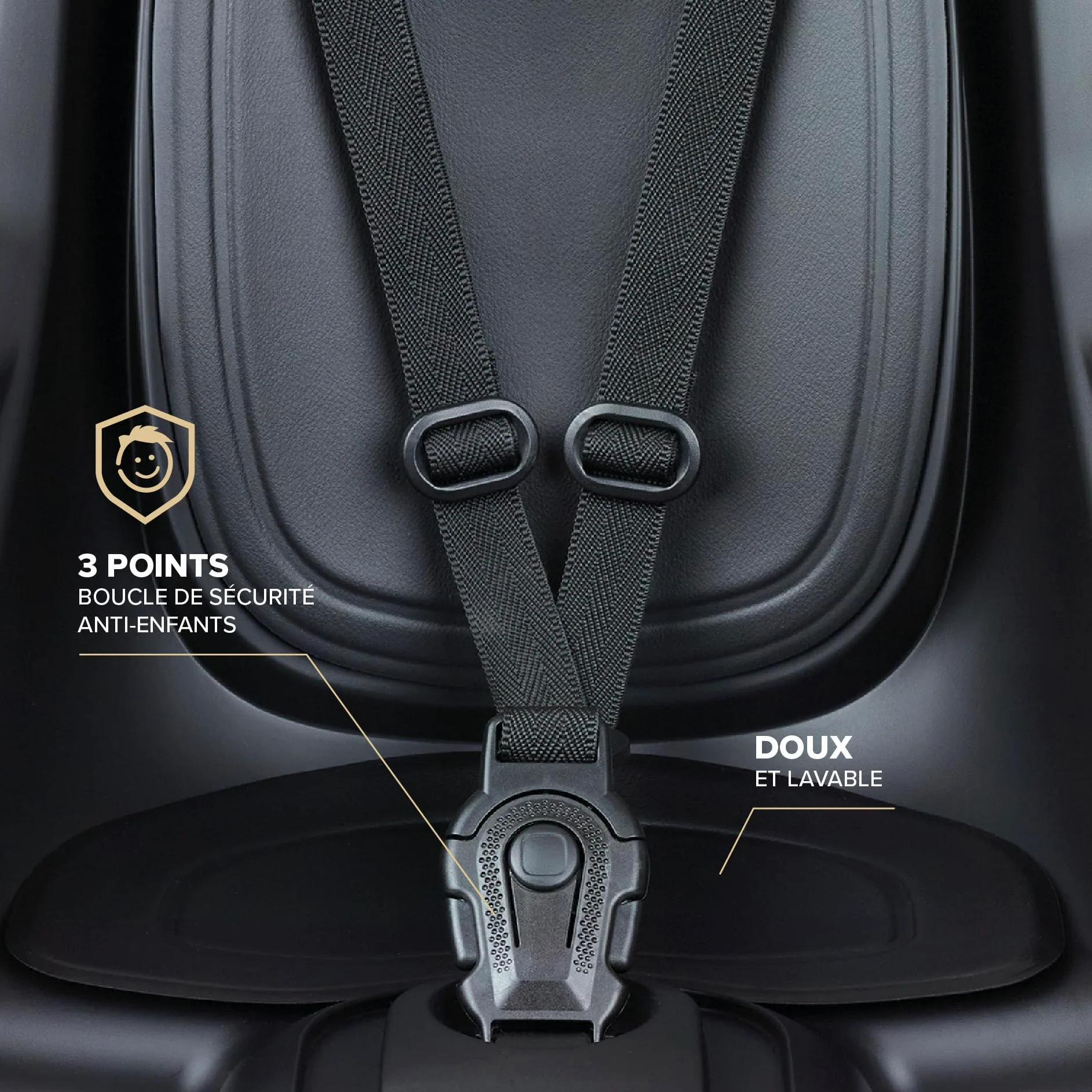 Siège Enfant vélo arrière Polisport Groovy MIK-HD pour Porte-Bagages MIK-HD, Installation Rapide et sûre, Design modernisé, Confort Optimal, Jusqu’à 22 kg et 110 cm, Couleur Noir/Gris Foncé