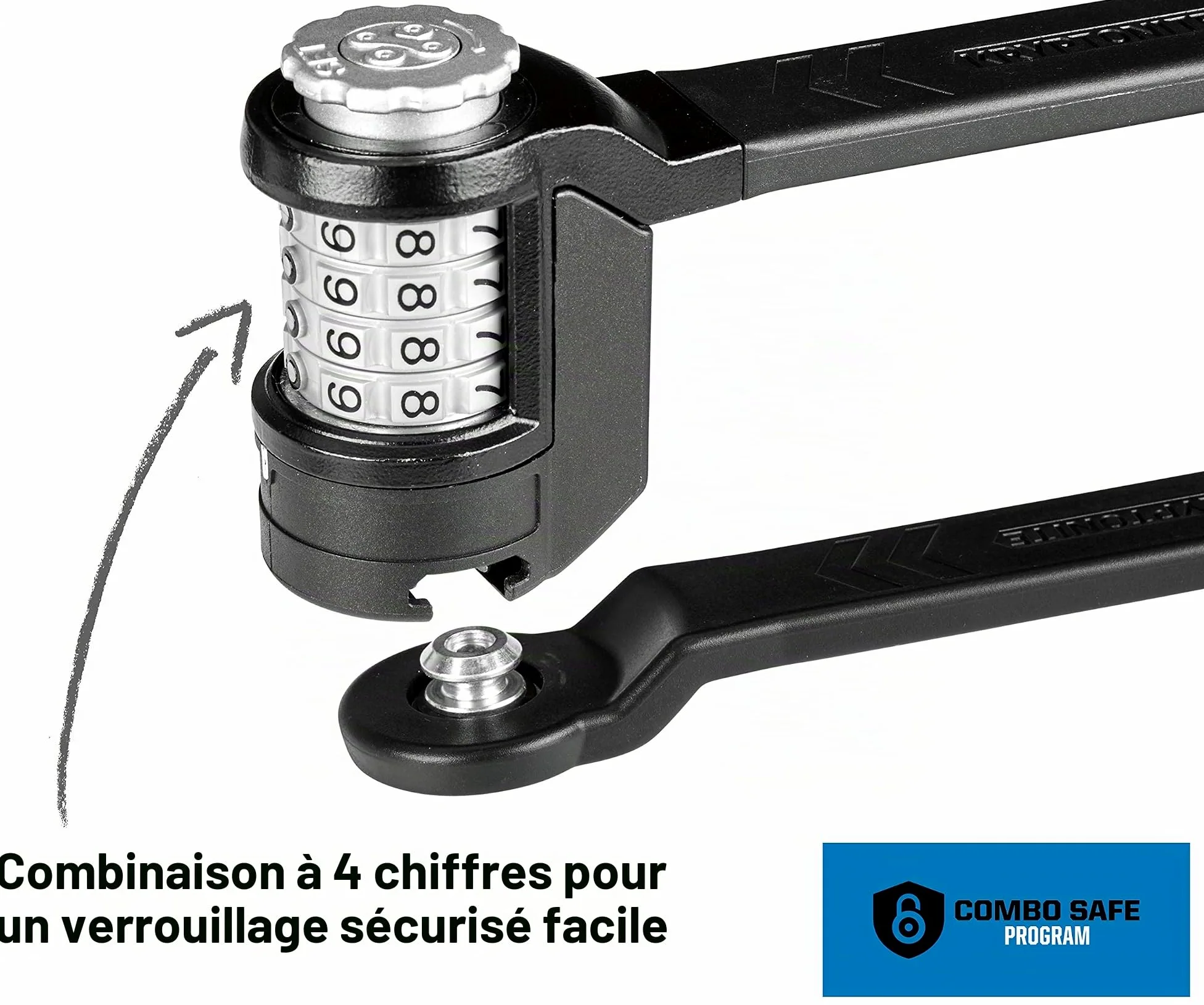 Kryptonite Keeper 585 Combo Antivol Pliable, Niveau Sécurité 5/10 | Antivol Vélo Pliable à Combinaison avec Support de Transport, Barres en Acier Trempé de 3 mm, pour Vélos, 0,99 kg, 85 cm