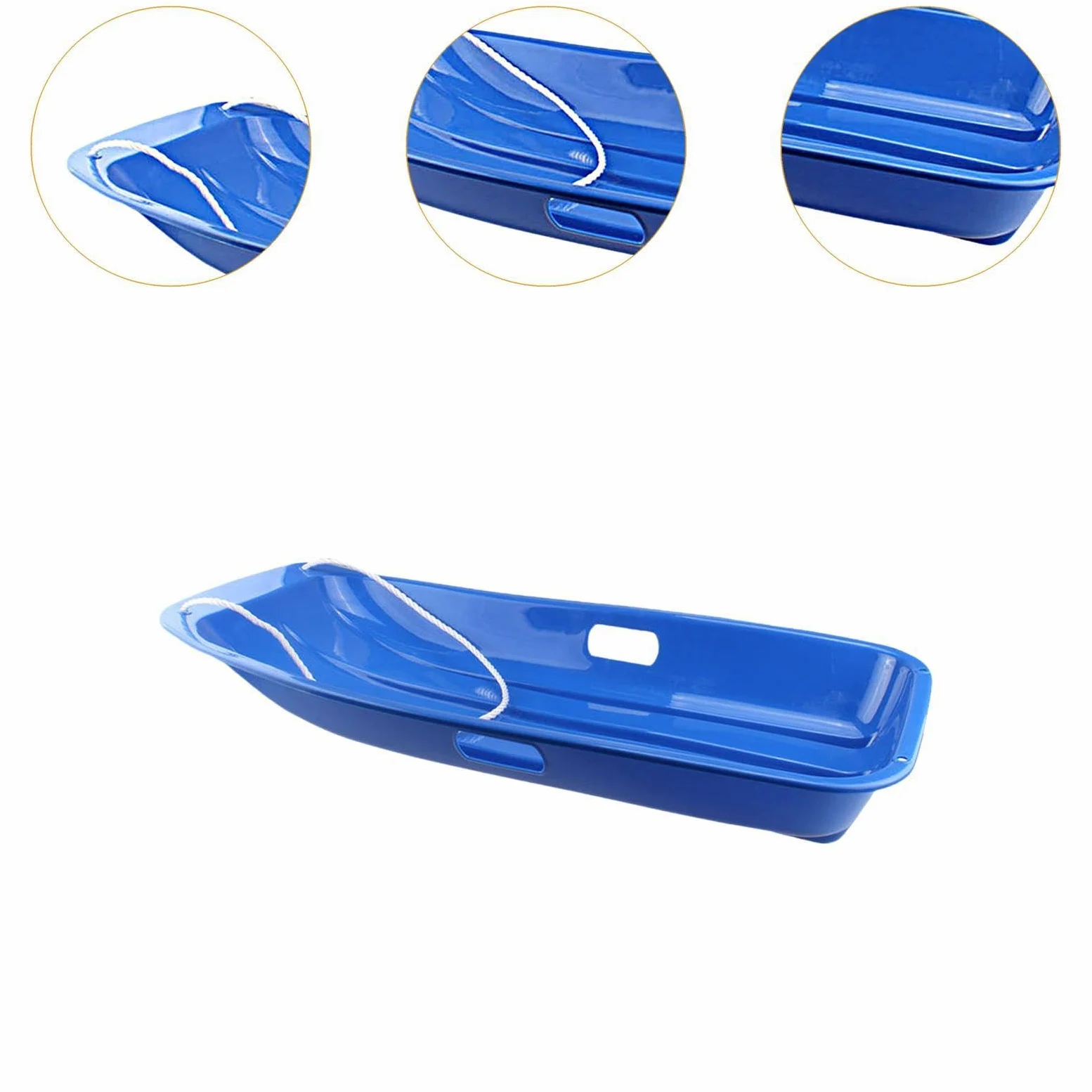 Oshhni Luge d'hiver pour Adultes, Toboggan, Multifonction, Jouet de Neige, traîneau à Sable pour pelouse, Vacances, arrière-Cour, activités de Plein air