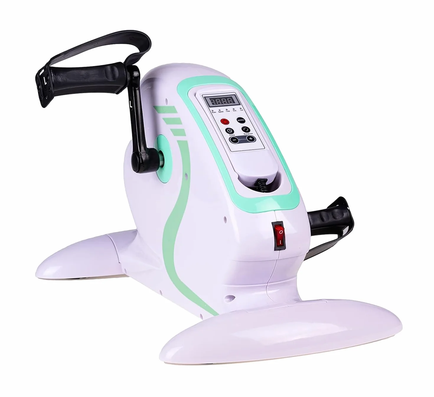 MedPlus Pédalier Électrique pour Thérapie de Réadaptation Mini Cycleette Gynastique Actif et Passif pour Bras et Jambes avec Ordinateur