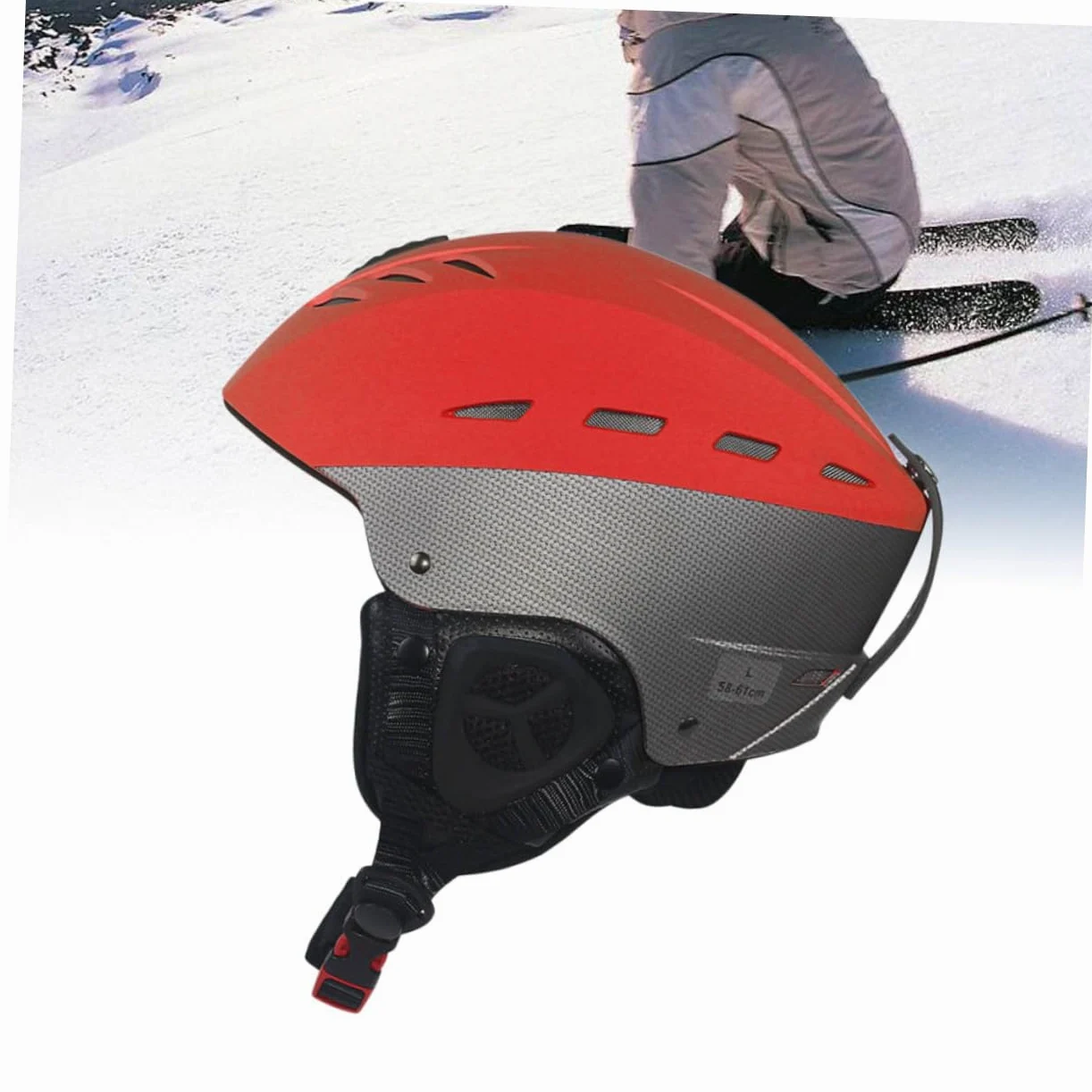 Toddmomy Casque de Ski et Snowboard pour Homme et Femme avec Aérations pour Évacuation de Chaleur Réglage Rotatif et Coussinets Amovibles