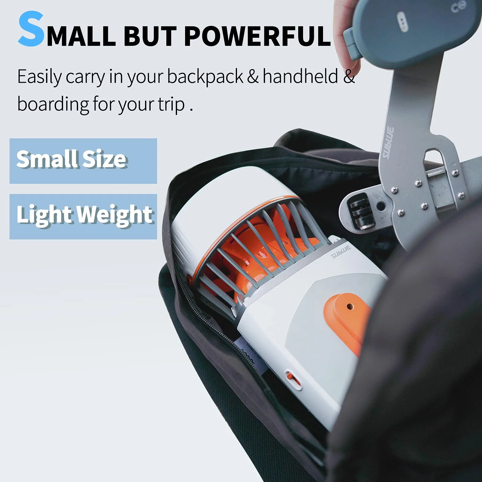 Sublue Whiteshark Tini Scooter sous-Marin avec Supports Smartphone et Caméra pour Plongée