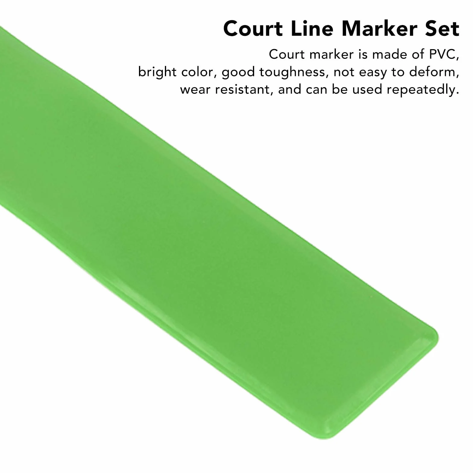 Socobeta Marqueurs de Ligne de Terrain Polyvalente pour Basket-Ball Football Tennis Pickleball