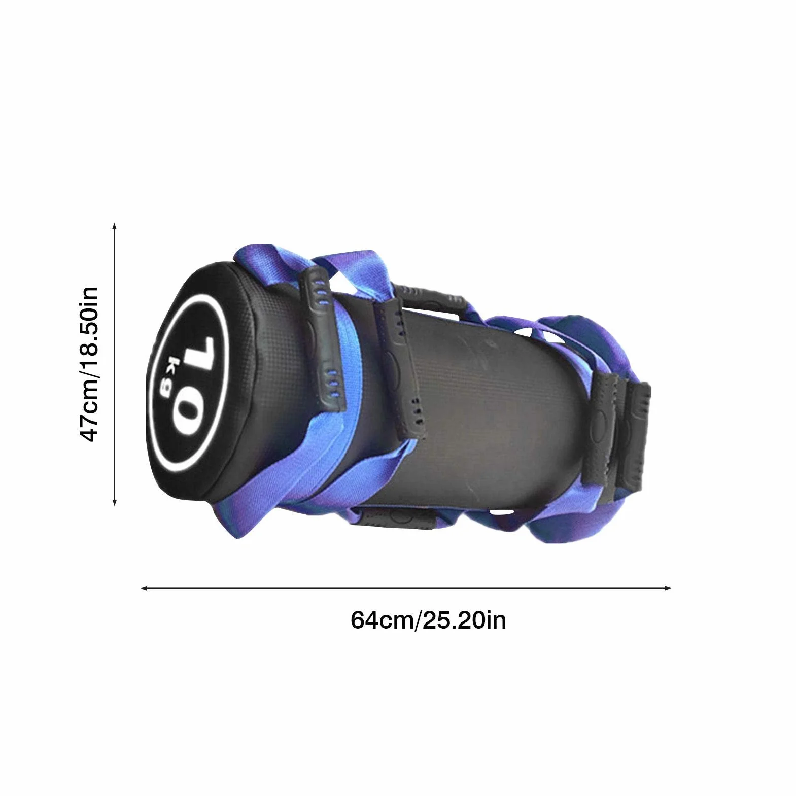 Sac Sable Fitness 10KG Réglable avec Poignées Haltérophilie Crossfit