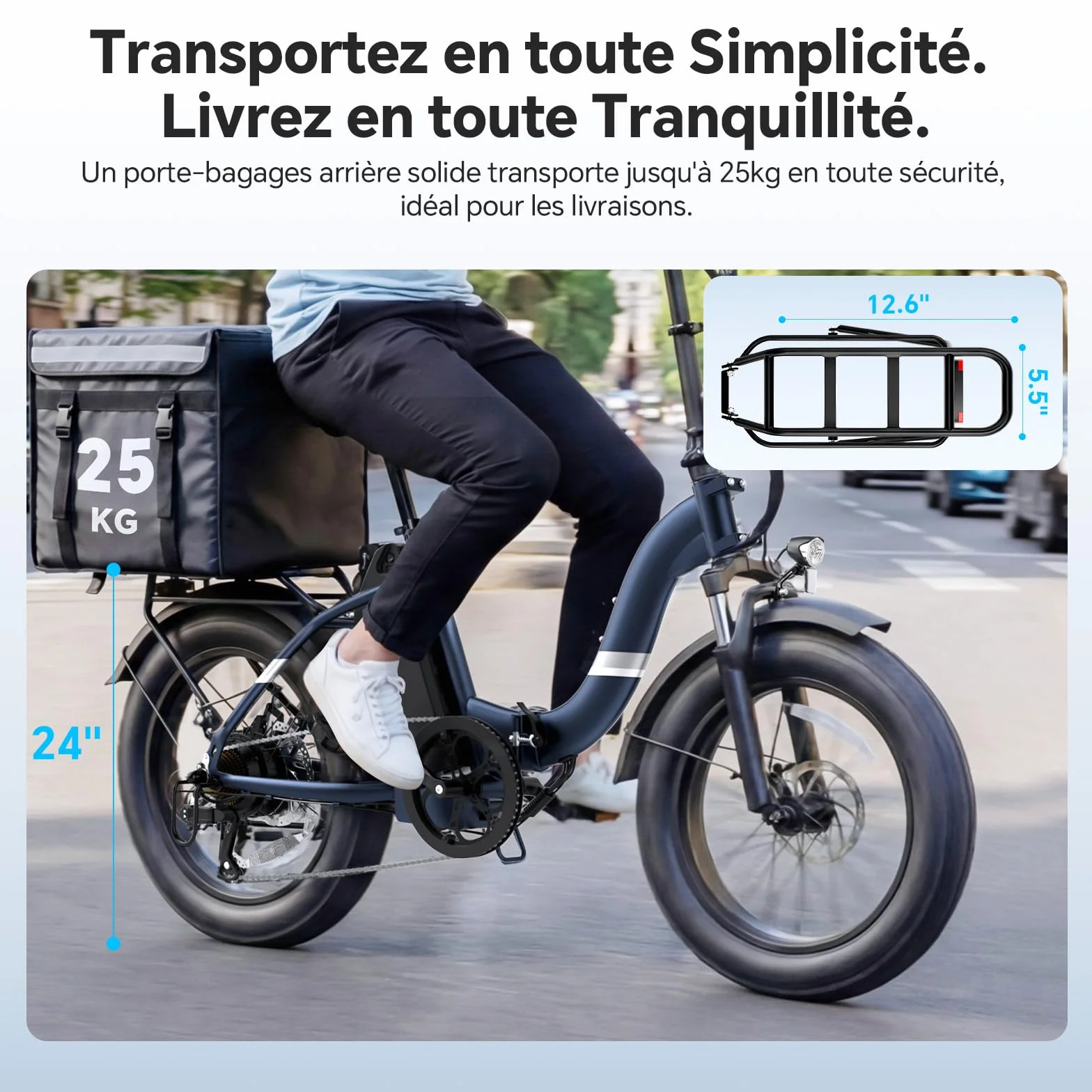 Touroll S2 2026 Vélo Électrique Pliable Tout-Terrain 20"×4.0" Fat Tire 150KM Autonomie Batterie 720Wh Amovible Moteur 250W 7 Vitesses E-Bike Urbain