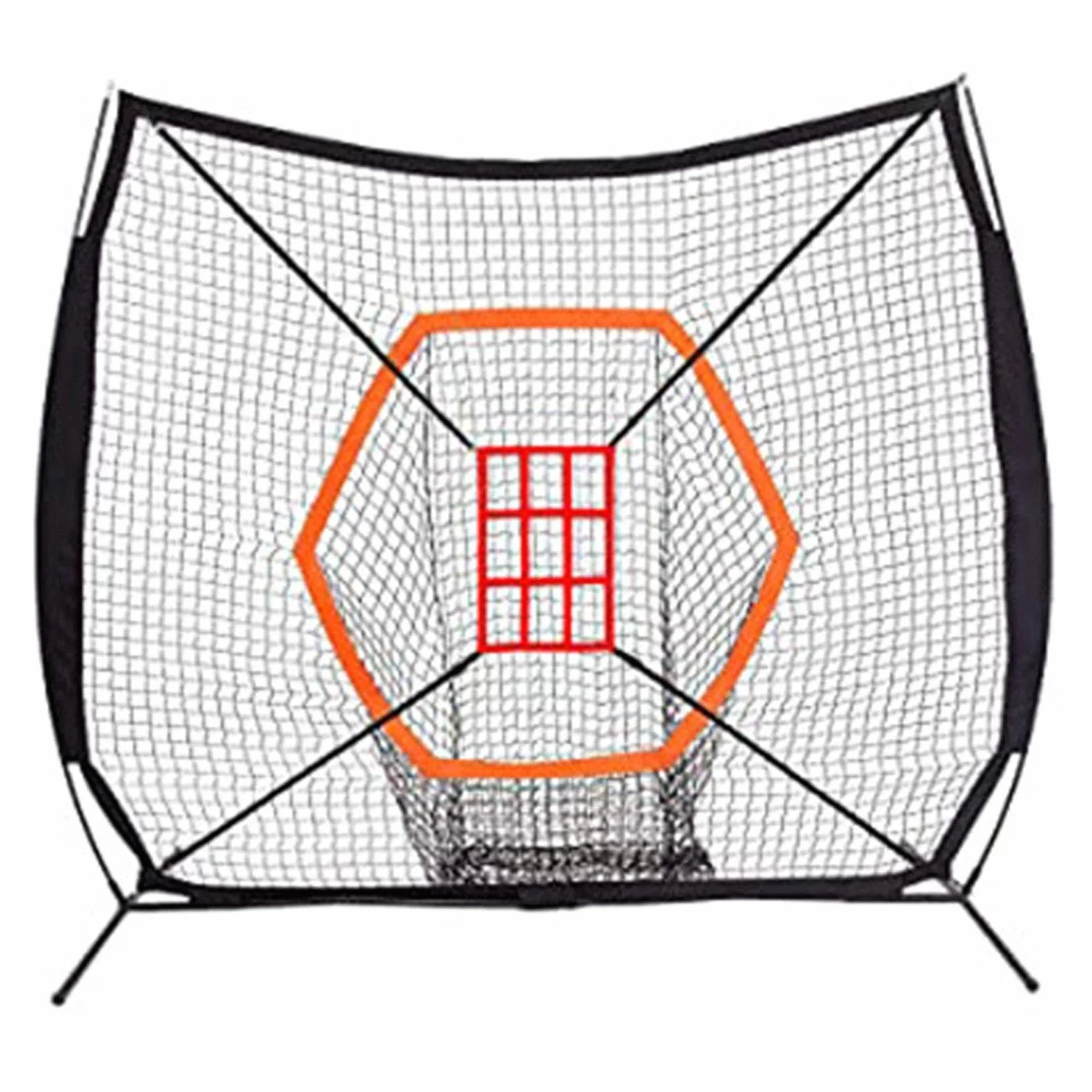 Filet d'entraînement de baseball avec cadre multisport