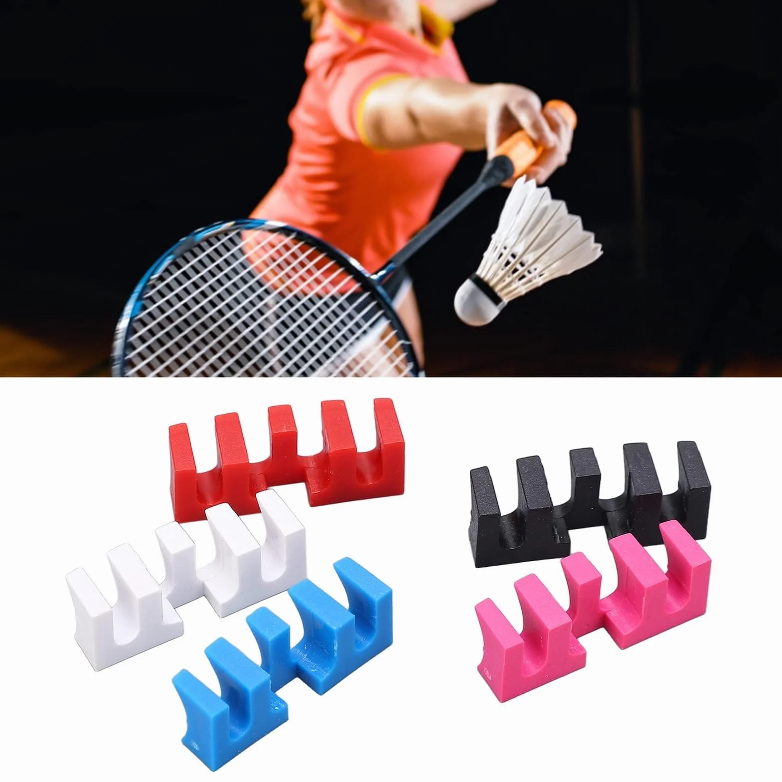 Agatige 5Pcs Répartiteurs de Charge pour Raquettes de Badminton, Protecteur de Cordage