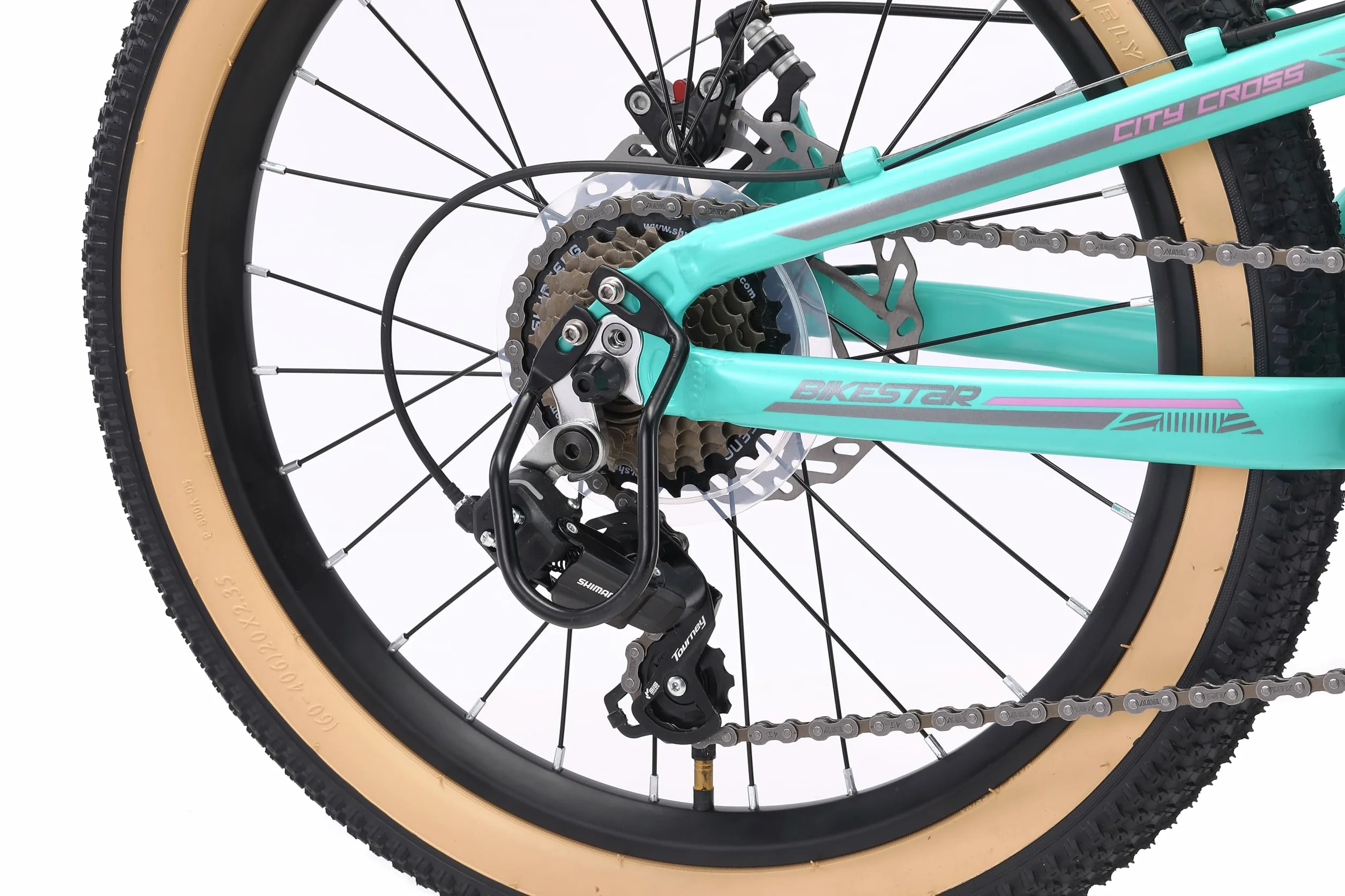 BIKESTAR VTT Vélo Tout Terrain Tout Suspendu 20 Pouces 7 Vitesses Shimano Freins Disque Enfants 6 Ans
