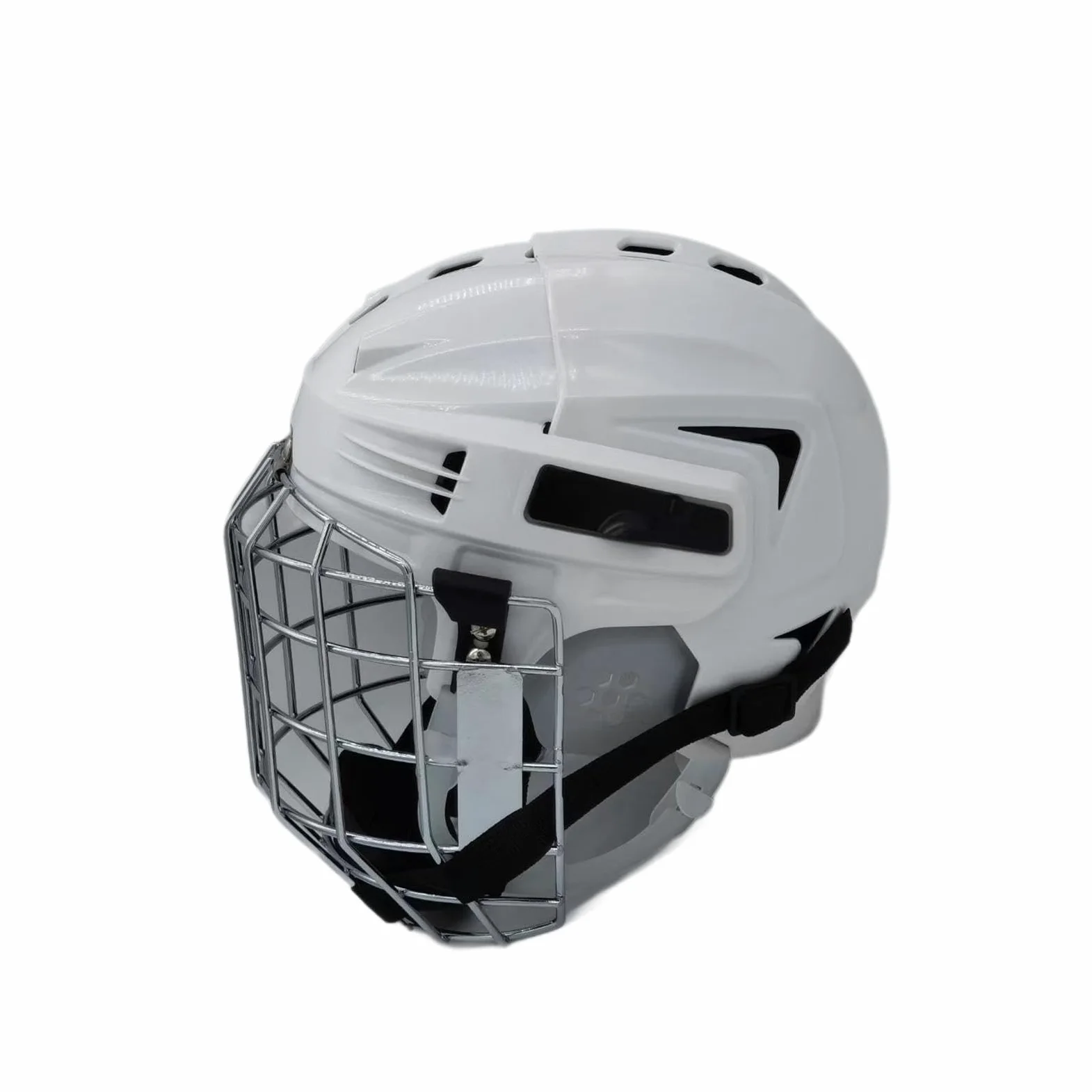 Casque de Hockey sur Glace, Casque de Rugby, Protection de tête Respirante et Ajustable avec Grille pour en Salle et en extérieur, pour Adultes