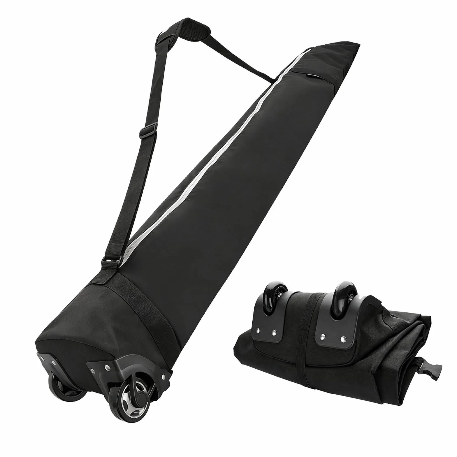 Sac de ski rembourré à roulettes 200 cm pour voyage en avion
