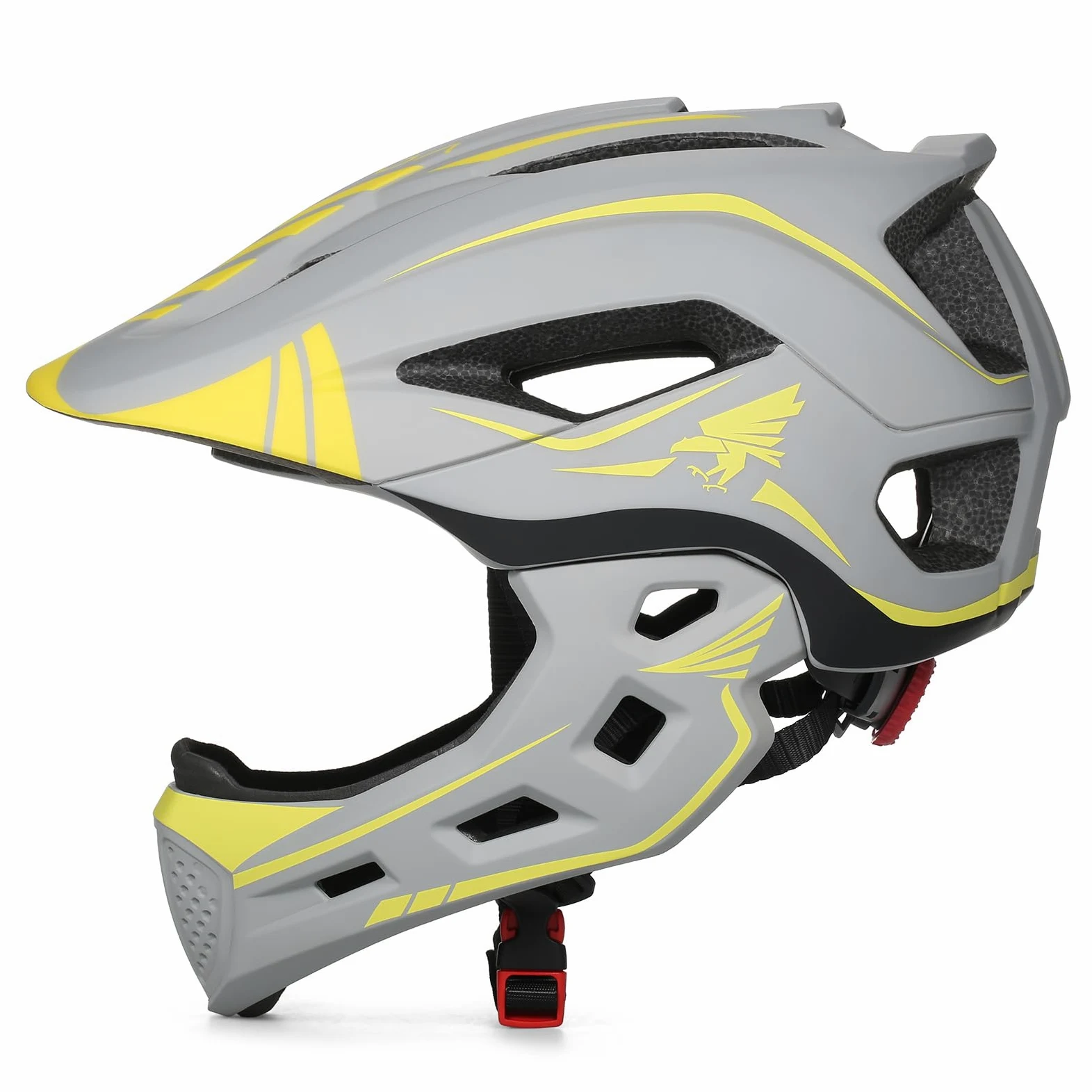 Walmeck Casque Intégral Détachable pour Enfants, équipement de Protection pour Le Sport, Le Vélo, Roller, Scooter, Coque Rigide en Polycarbonate Réglab