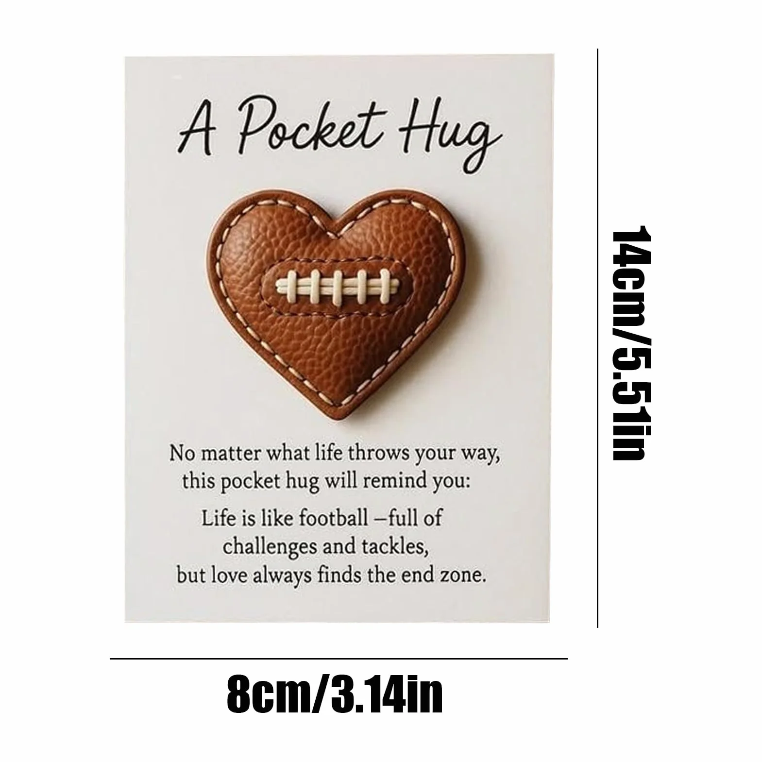 Générique de Poche 14 cm x 3,1 Pouces Coeur de Poche pour Thanksgiving