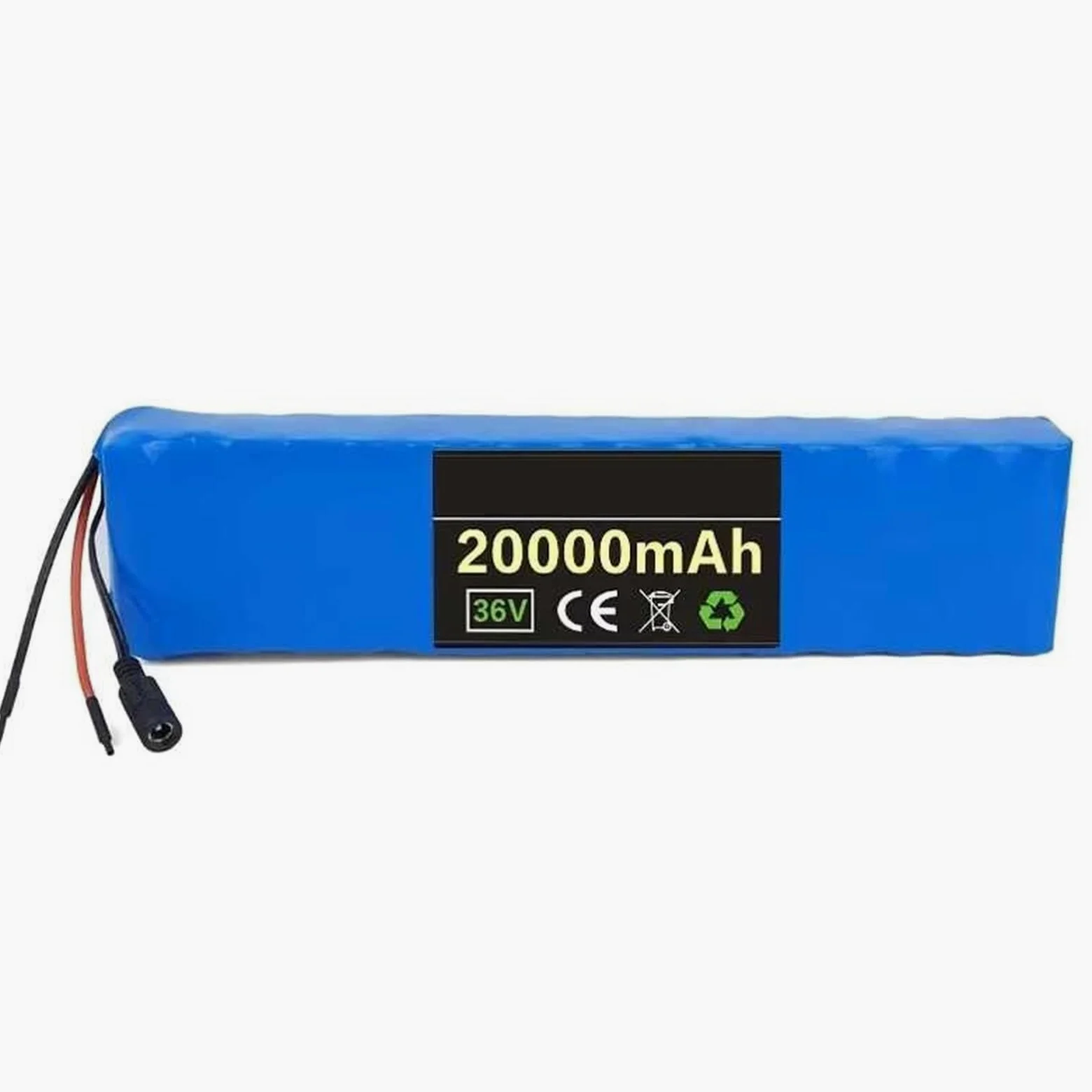 36V Batterie pour Vélo Électrique 20AH Batterie De Remplacement pour Trottinette Électrique 10S3P Batterie Étanche en PVC Convient Aux Trottinettes Pliables avec Chargeur