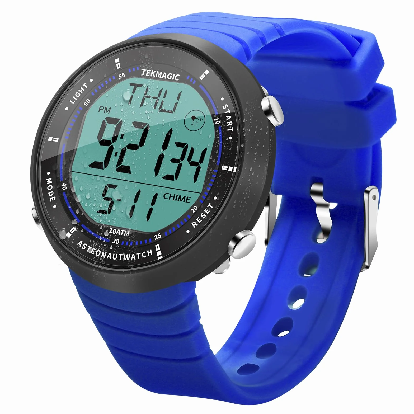 Montre Sportive 10 ATM Résistant à l'Eau pour Natation Plongée Chronomètre Compte à Rebours